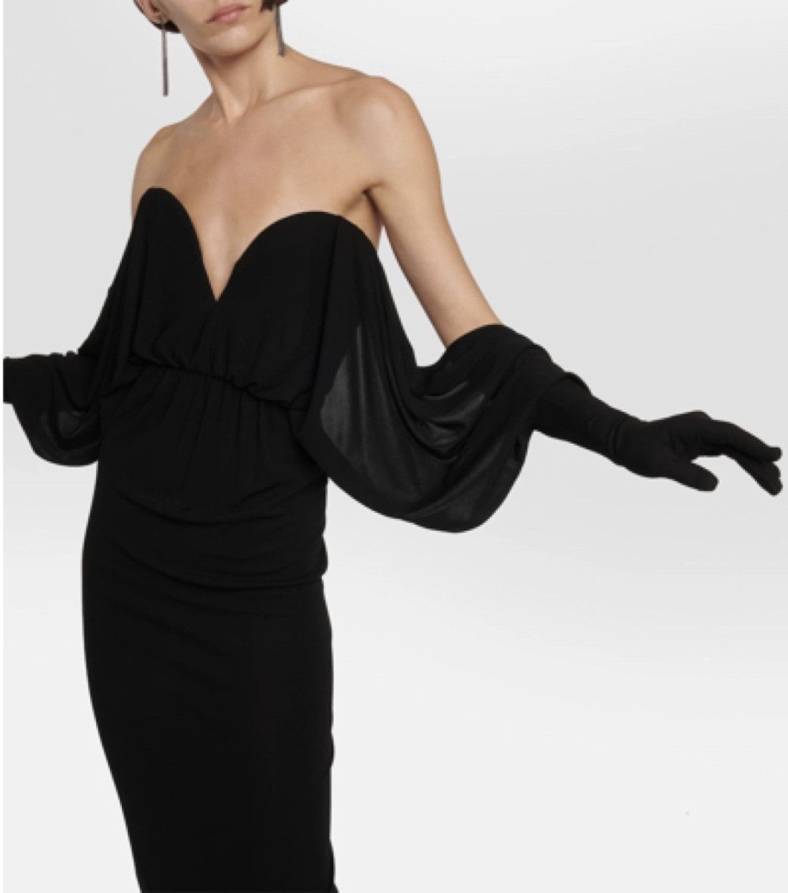 Saint Laurent Paris SAINT LAURENT strapless glove dress Size XS / US 0-2 / IT 36-38 - 4 Thumbnail