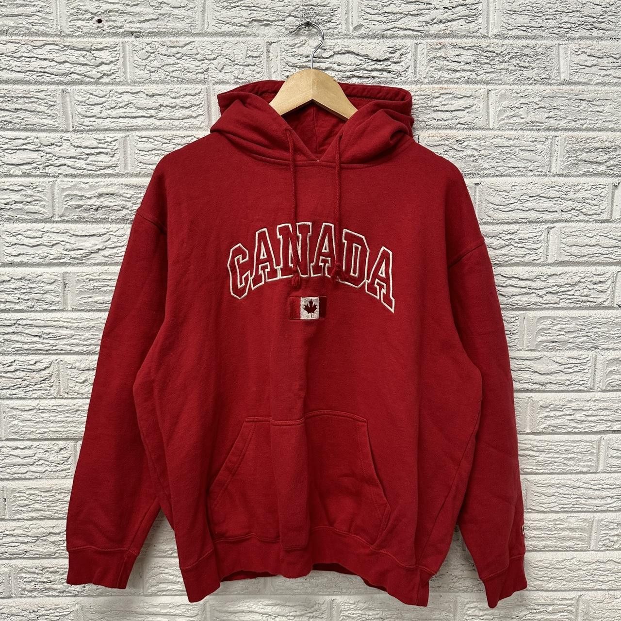 Vintage Y2K Canada Embroidered Sweatshirt Hoodie Large Size US L / EU 52-54 / 3 - 2 Thumbnail