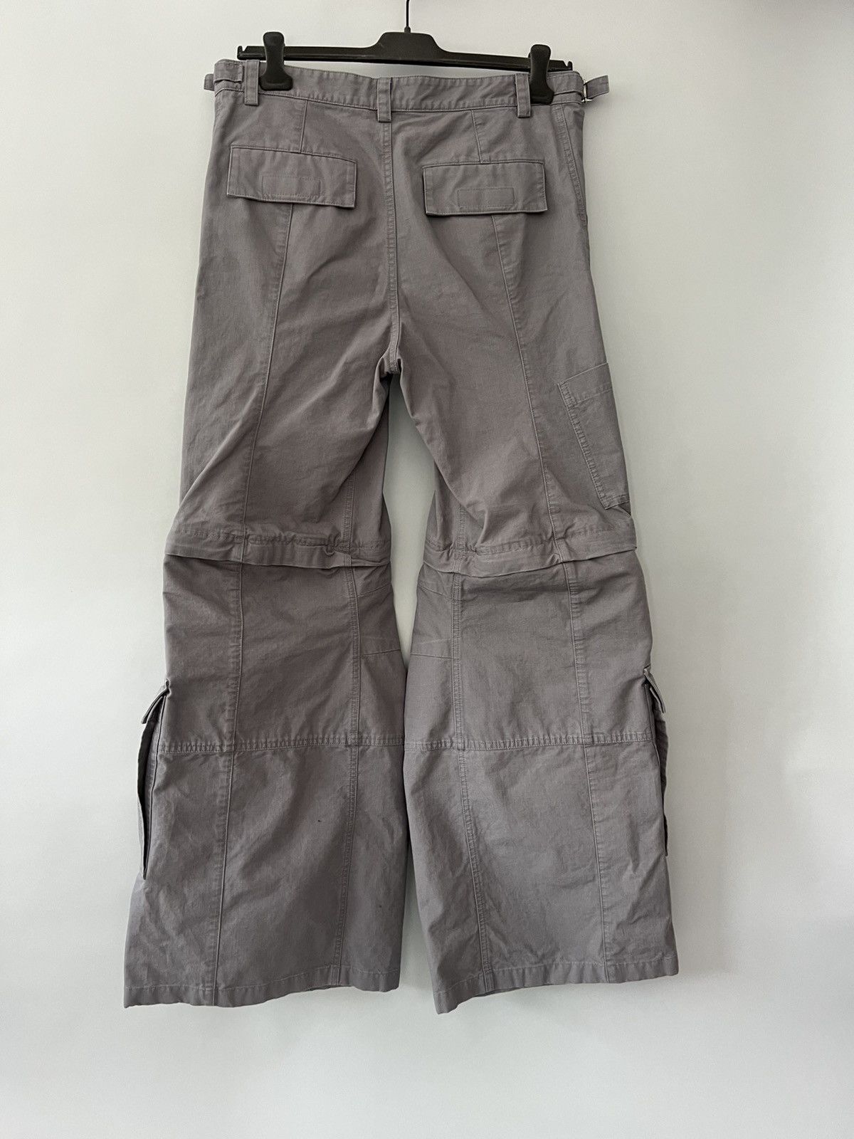 Balenciaga Balenciaga Grey Flared Cargo Pants Size US 38 / EU 54 - 4 Thumbnail