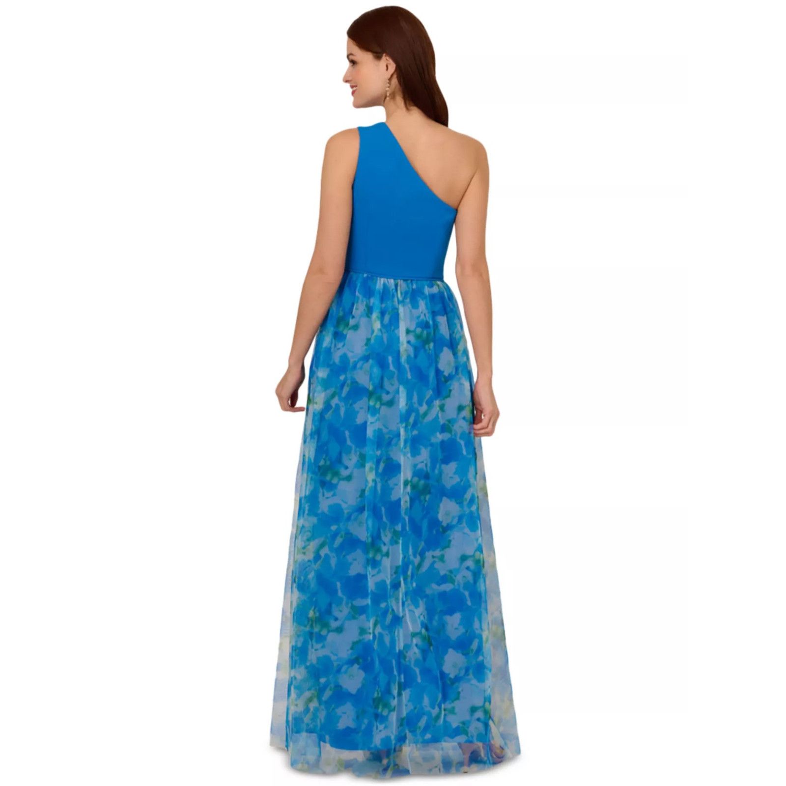Adrianna Papell Adrianna Papell Women's Sweetpea Mixed-Media Gown, Size 12 Size XL / US 12-14 / IT 48-50 - 5 Thumbnail