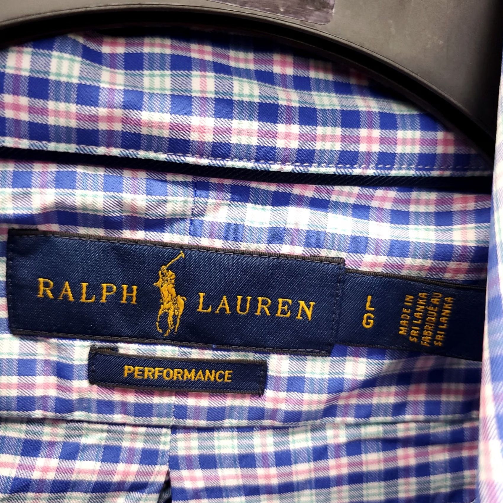 Ralph Lauren Ralph Lauren Performance Shirt Mens L Multicolor Plaid Pony Logo Button-Down EUC Shme Size US L / EU 52-54 / 3 - 5 Thumbnail