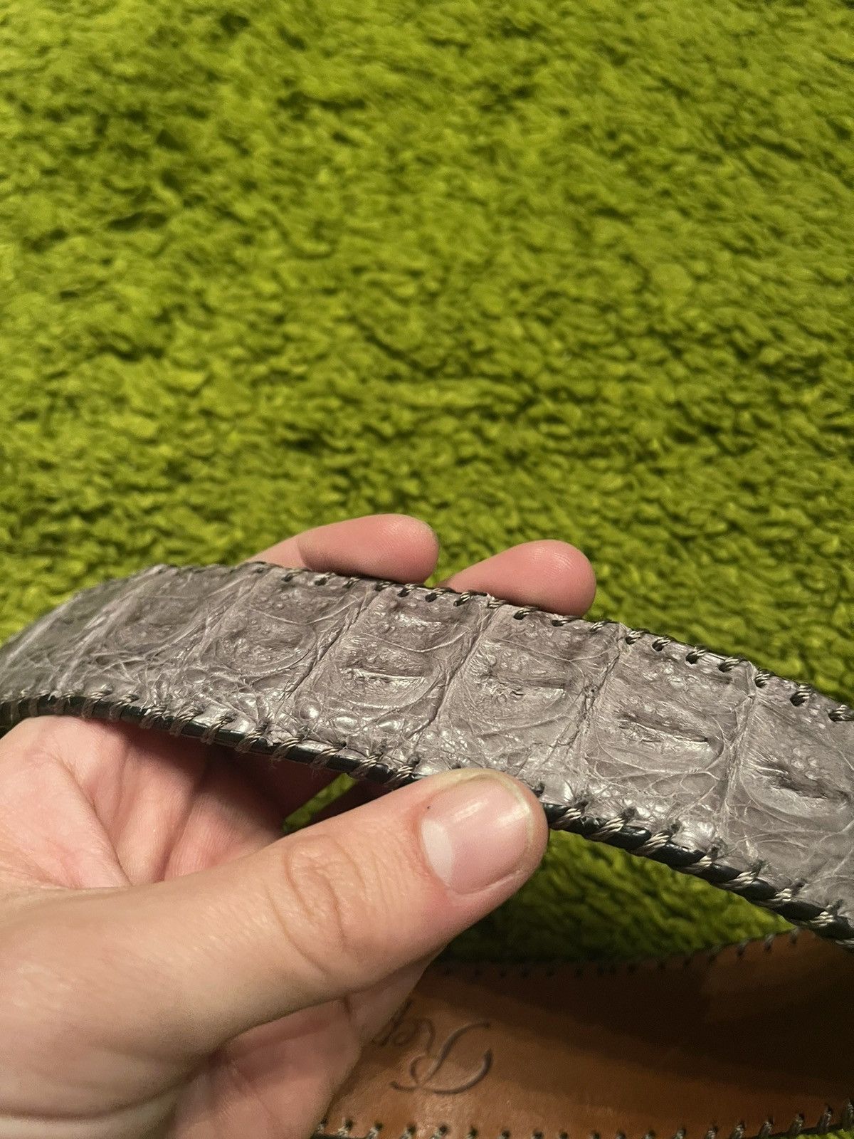 Other 🐊 Reptiles House real crocodile skin leather belt Size 34 - 4 Thumbnail