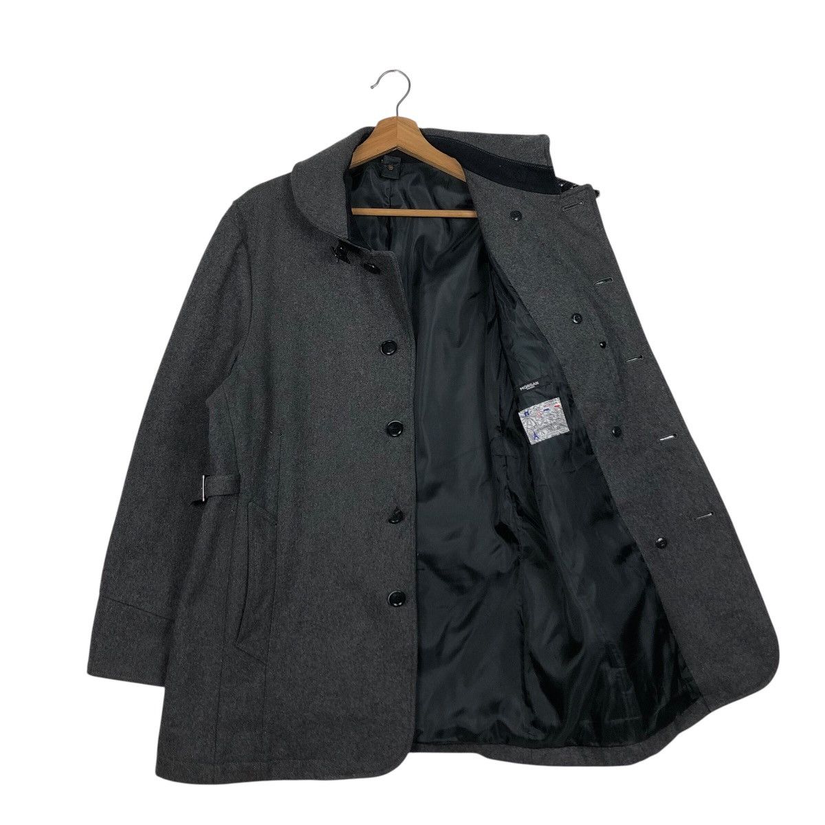 Japanese Brand × Vintage 📌Vintage Wool Biker Jacket Morgan Homme Issey Miyake Size US XL / EU 56 / 4 - 12 Thumbnail