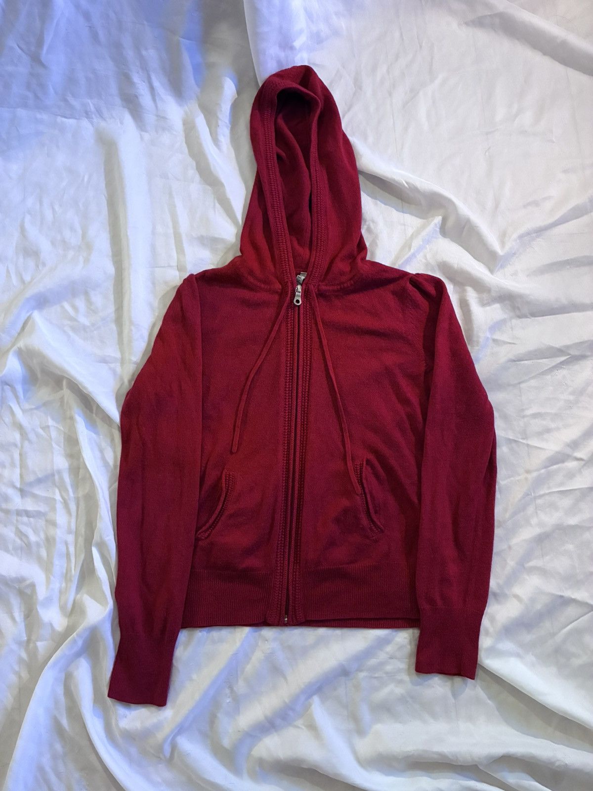 Nordstrom Caslon Cashmere Angora Rabbit Hair Blend Discontinued Hoodie Size S / US 4 / IT 40 - 2 Thumbnail