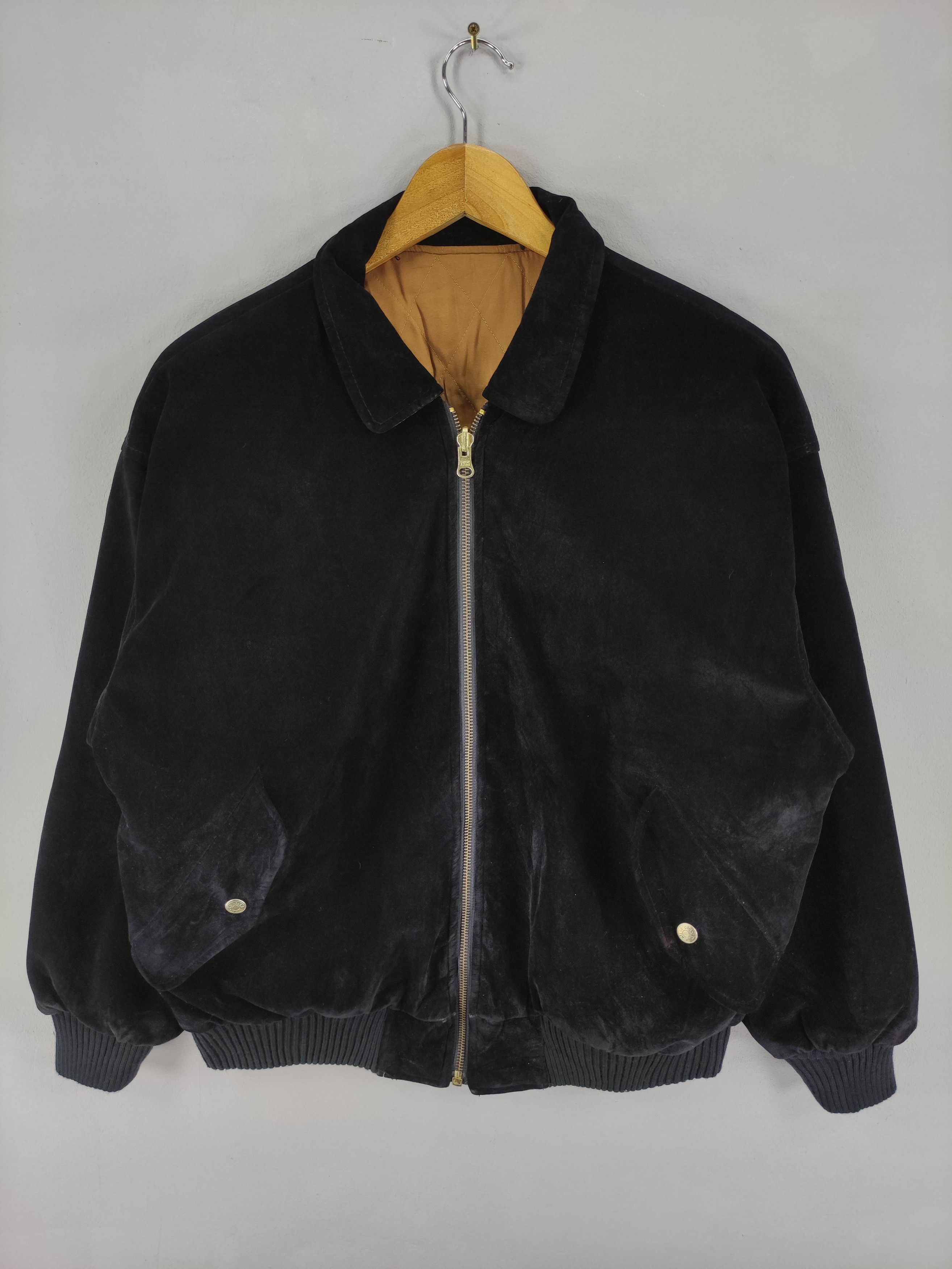 Vintage Vintage Varsity Jacket Velvet Quilted Reversible Zipper Size US M / EU 48-50 / 2 - 2 Thumbnail