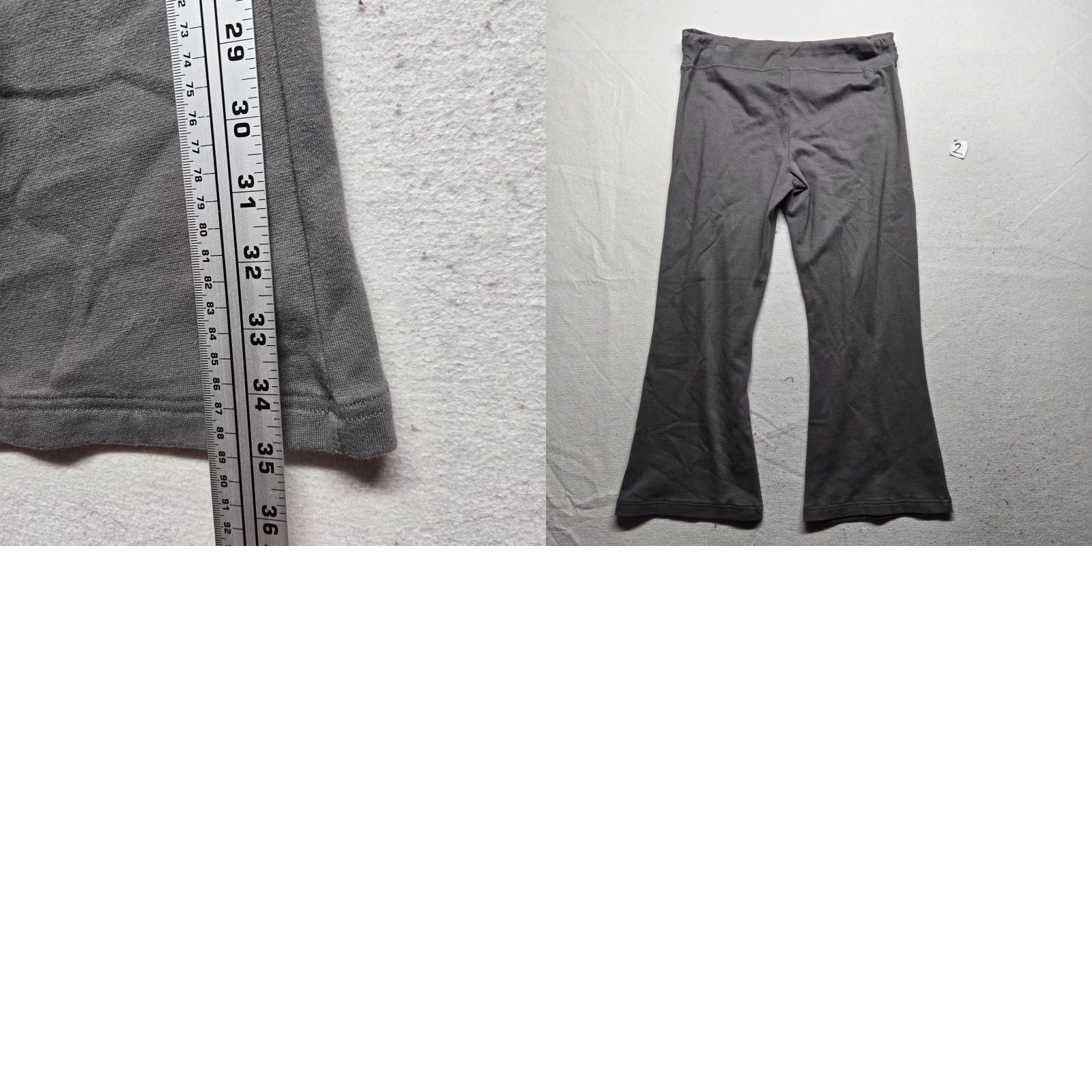 Vintage GW Sport Gray Draw String Pants Women's XL Knit Wide-Leg Elastic Waist Casual Sweatpants Size 40" / US 18 - 8 Thumbnail
