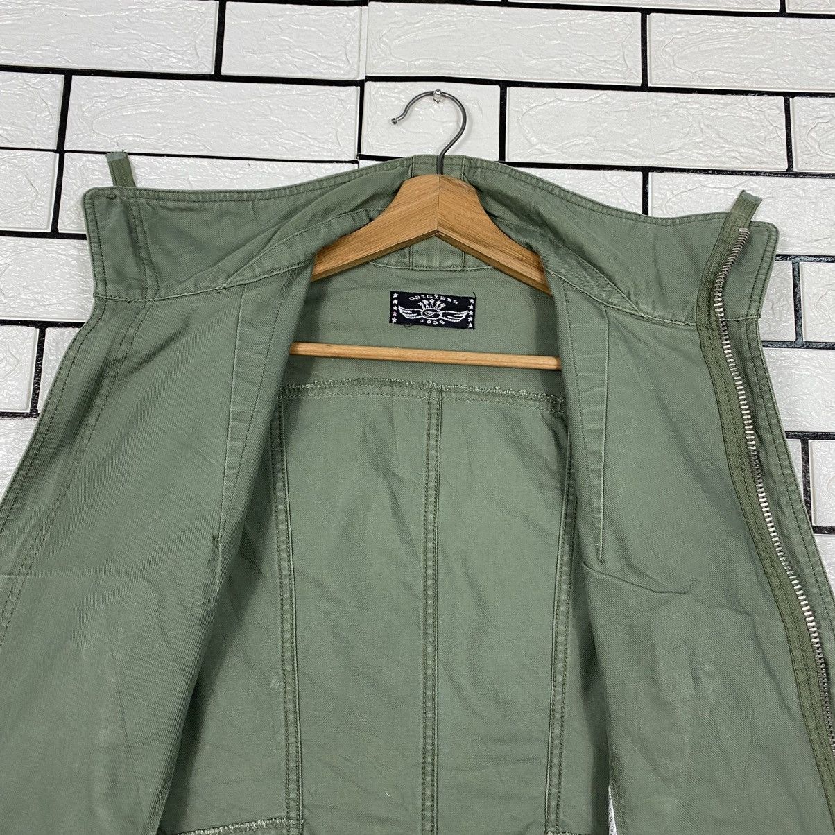 Japanese Brand 📌Vintage Cropped Biker Jacket Parachute Military Style Size M / US 6-8 / IT 42-44 - 15 Thumbnail