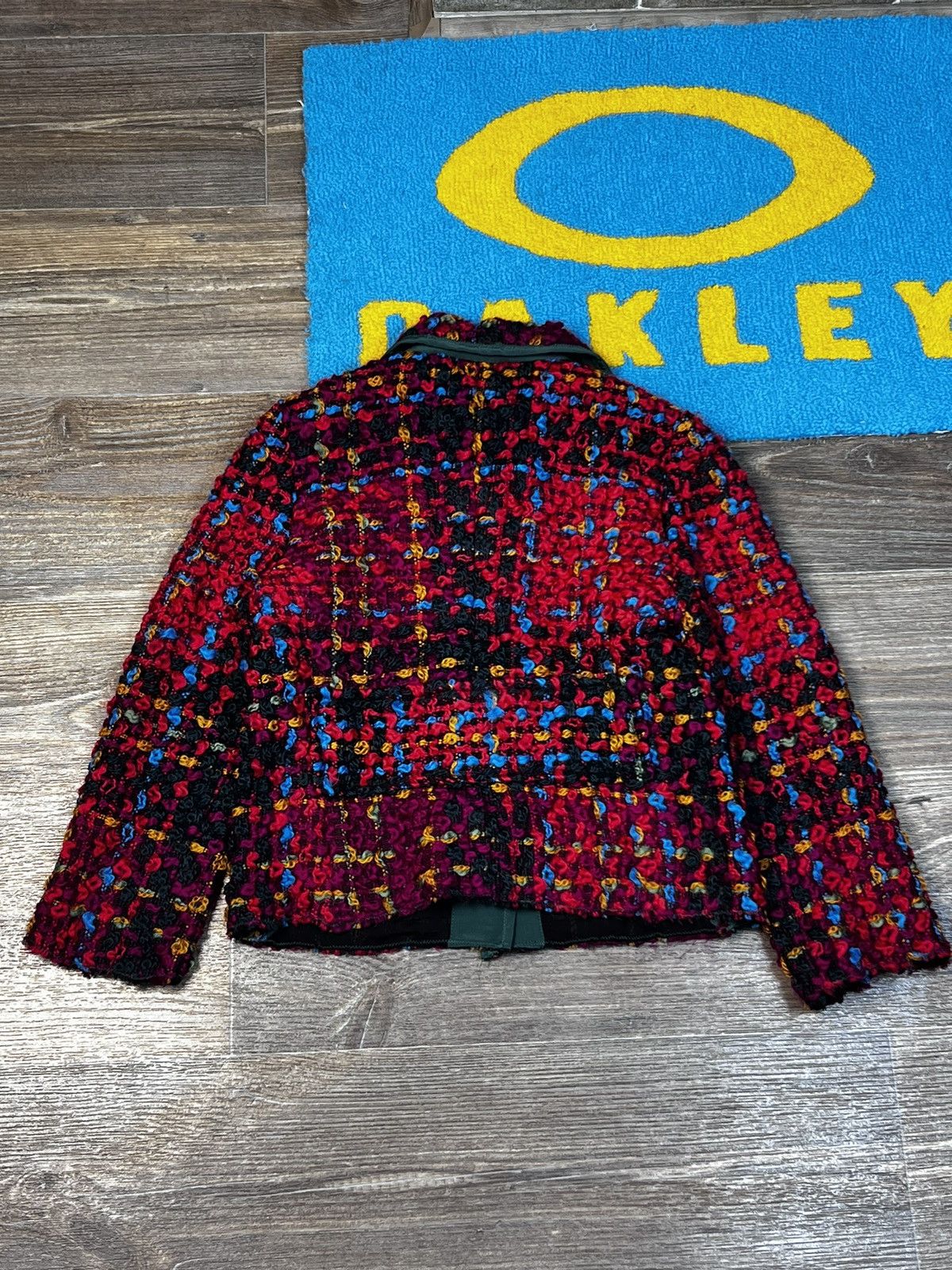 Dolce & Gabbana Dolce Gabbana Multicolour Tweed Wool/Silk Crop Blazer Jacket Size M / US 6-8 / IT 42-44 - 8 Thumbnail