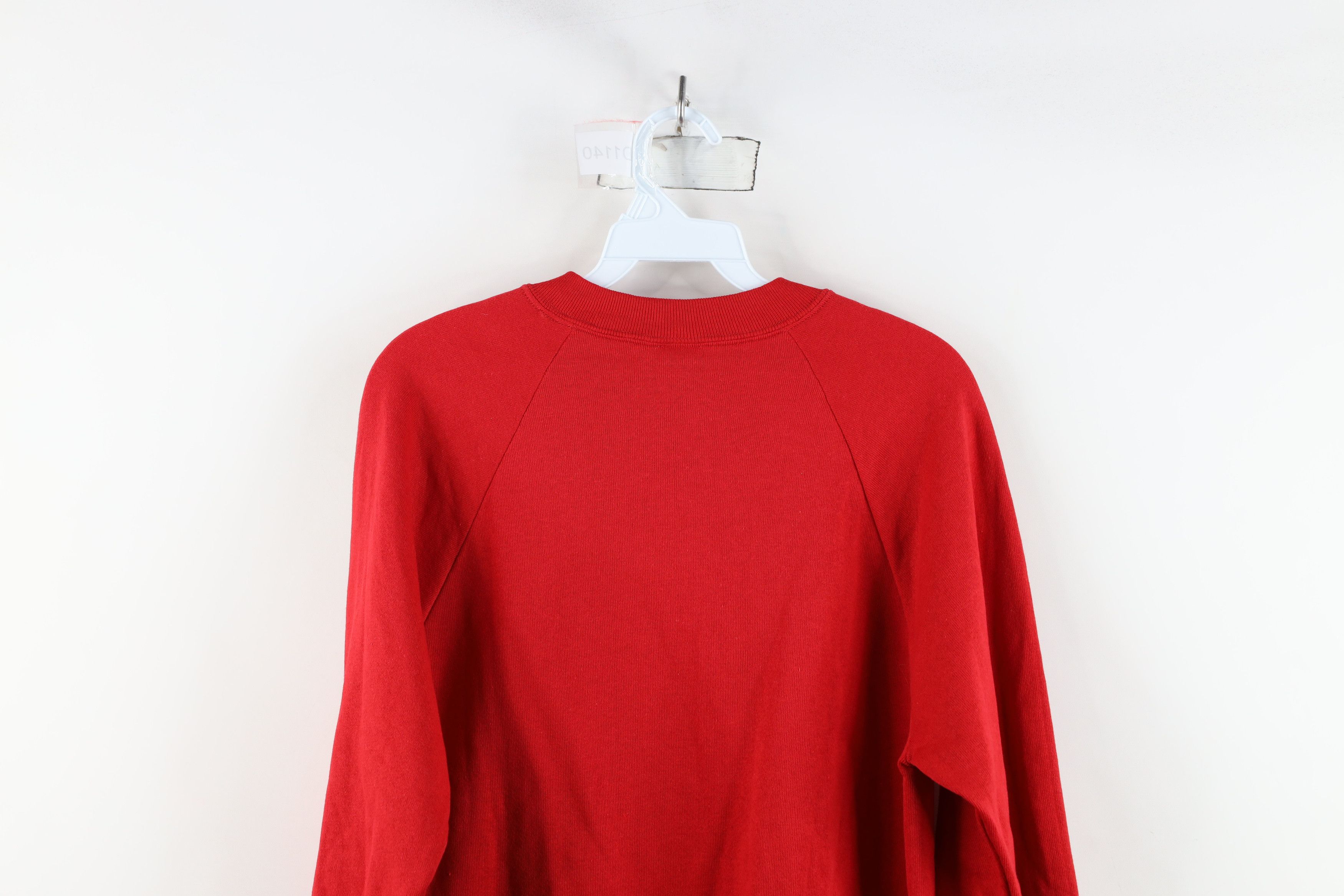 Vintage Deadstock Vintage 90s Streetwear Crewneck Sweatshirt Red USA Size US M / EU 48-50 / 2 - 11 Thumbnail