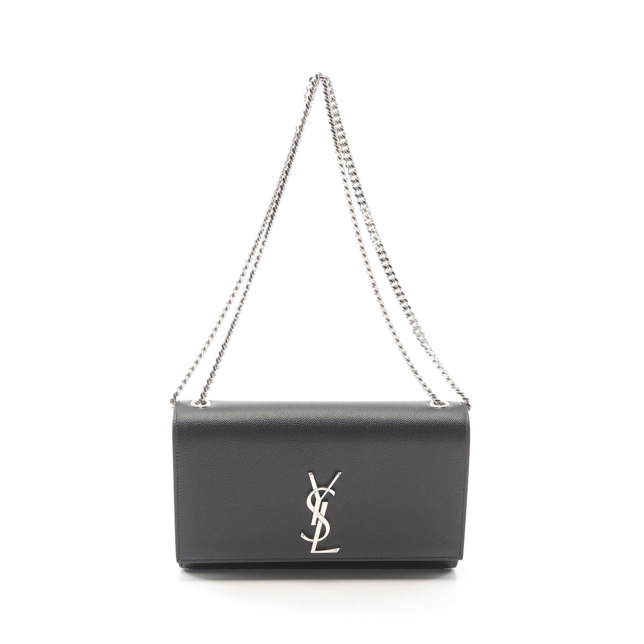Yves Saint Laurent Yves Saint Laurent Kate Chain Shoulder Bag Leather Black Size ONE SIZE - 1 Thumbnail