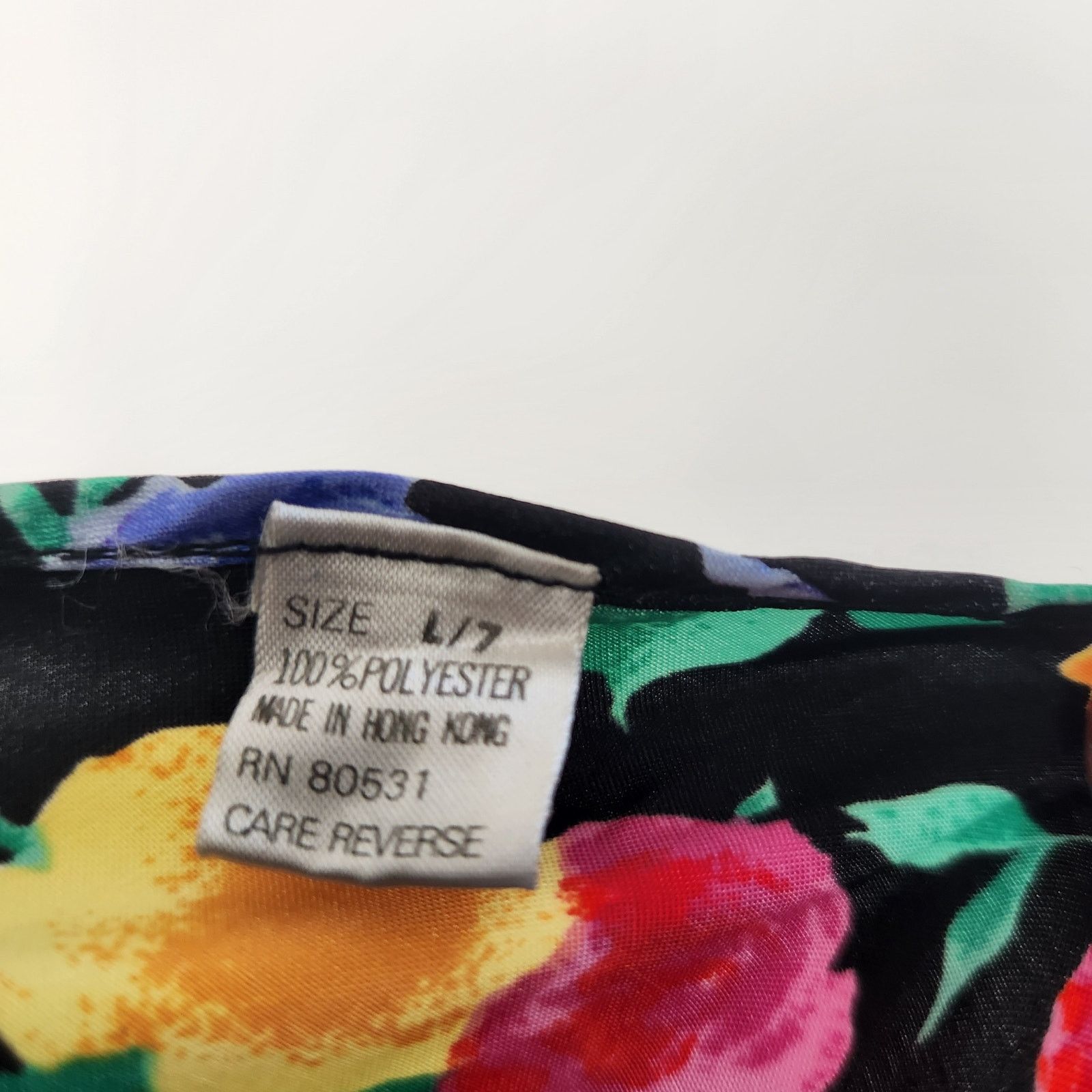 Vintage Vintage Silky Camisole Top Bright Floral Spaghetti Strap L Size L / US 10 / IT 46 - 6 Thumbnail