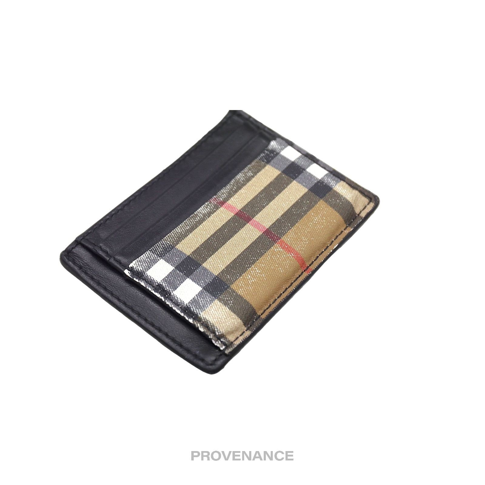 Burberry 🔴 Burberry Money Clip Card Wallet - Nova Check Black Size ONE SIZE - 6 Thumbnail