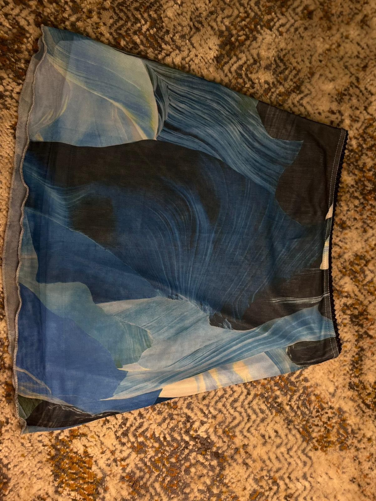 PRINCESS POLLY Blue Mesh Skirt Princess Polly Size 30" / US 8 / IT 44 - 1 Thumbnail