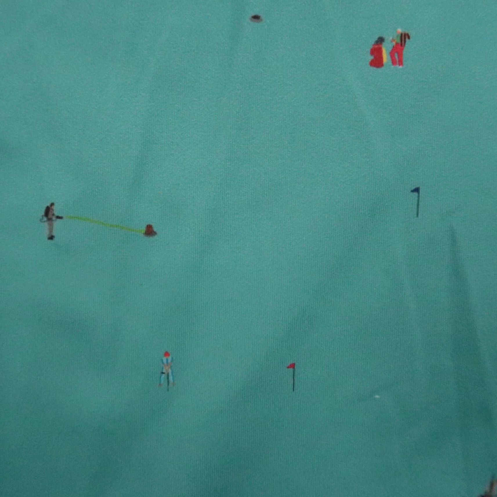 Vintage VINTAGE William Murray Shirt Mens Large Blue Green Caddyshack Performance Golf Polo Size US L / EU 52-54 / 3 - 5 Thumbnail