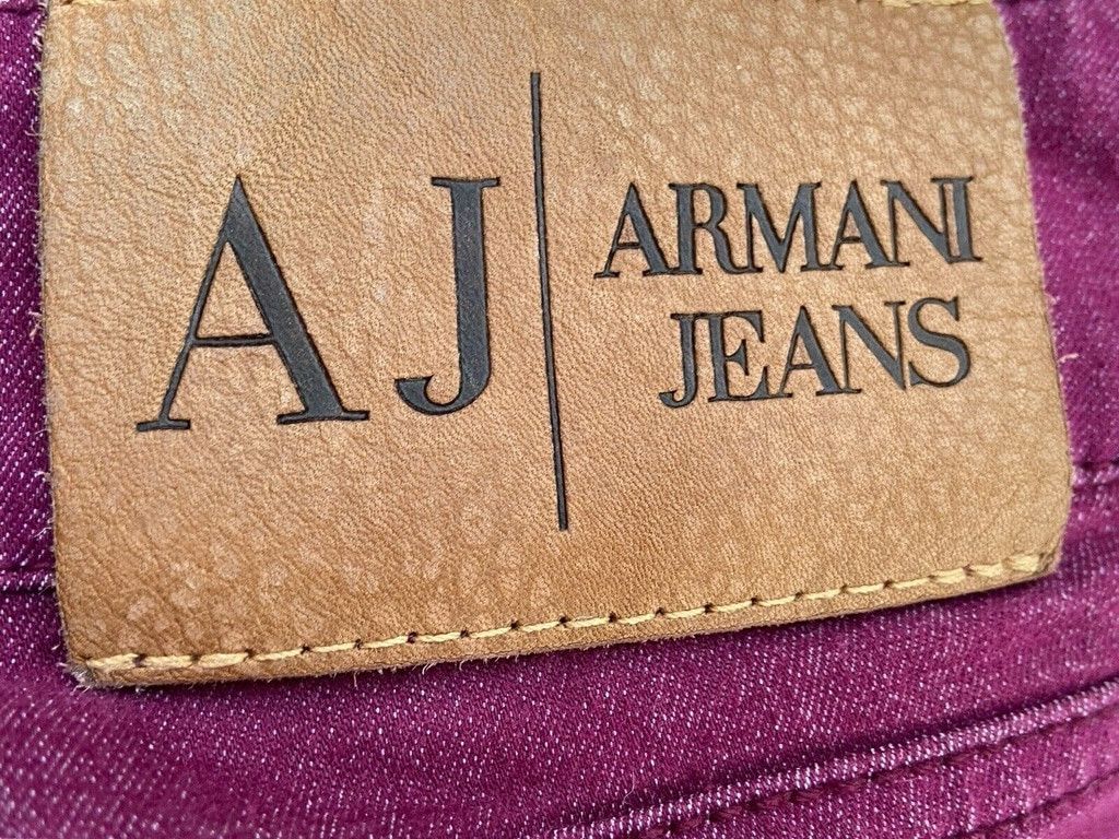 Armani AJ Armani Jeans Women Stretchy Denim EUR 27 USA 27 Purple Size 27" / US 4 / IT 40 - 15 Thumbnail