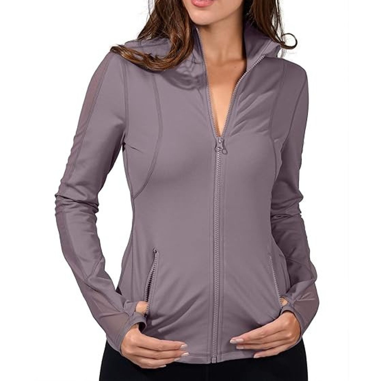 & Other Stories 90 Degree By Reflex Full Zip Jacket Sugar Plum XS A001178 Size XS / US 0-2 / IT 36-38 - 1 Thumbnail
