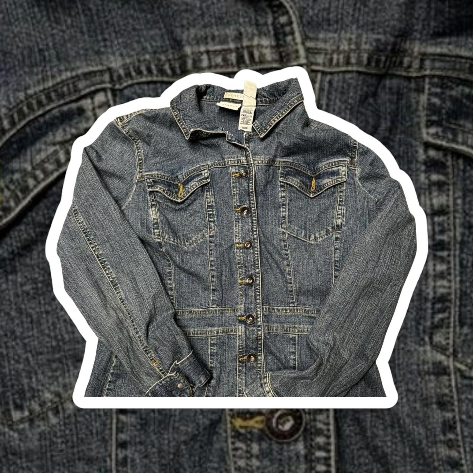 Designer Stylish Denim Jacket by AXcess - Stretch Fit Size US XL / EU 56 / 4 - 1 Thumbnail