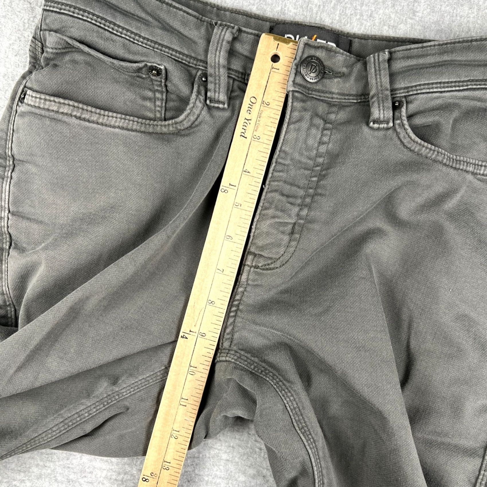 DUER DU/ER No Sweat N2X Slim Fit Taper Pants Grey Chino Mens 30x30 Stretch Size US 30 / EU 46 - 7 Thumbnail