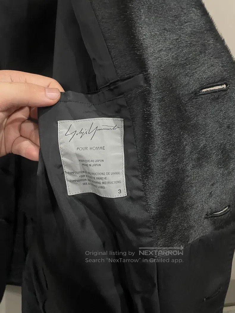 Yohji Yamamoto Yohji Yamamoto size 3 2002aw Wings Fur Collar blazer Size 48R - 5 Thumbnail
