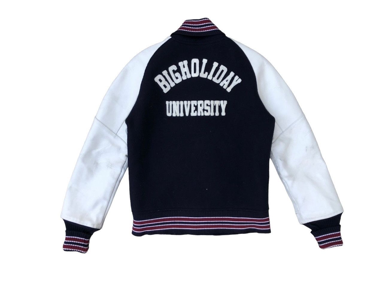TMT TMT Japan Trashed Varsity Jacket Big Holiday University Size US M / EU 48-50 / 2 - 2 Thumbnail
