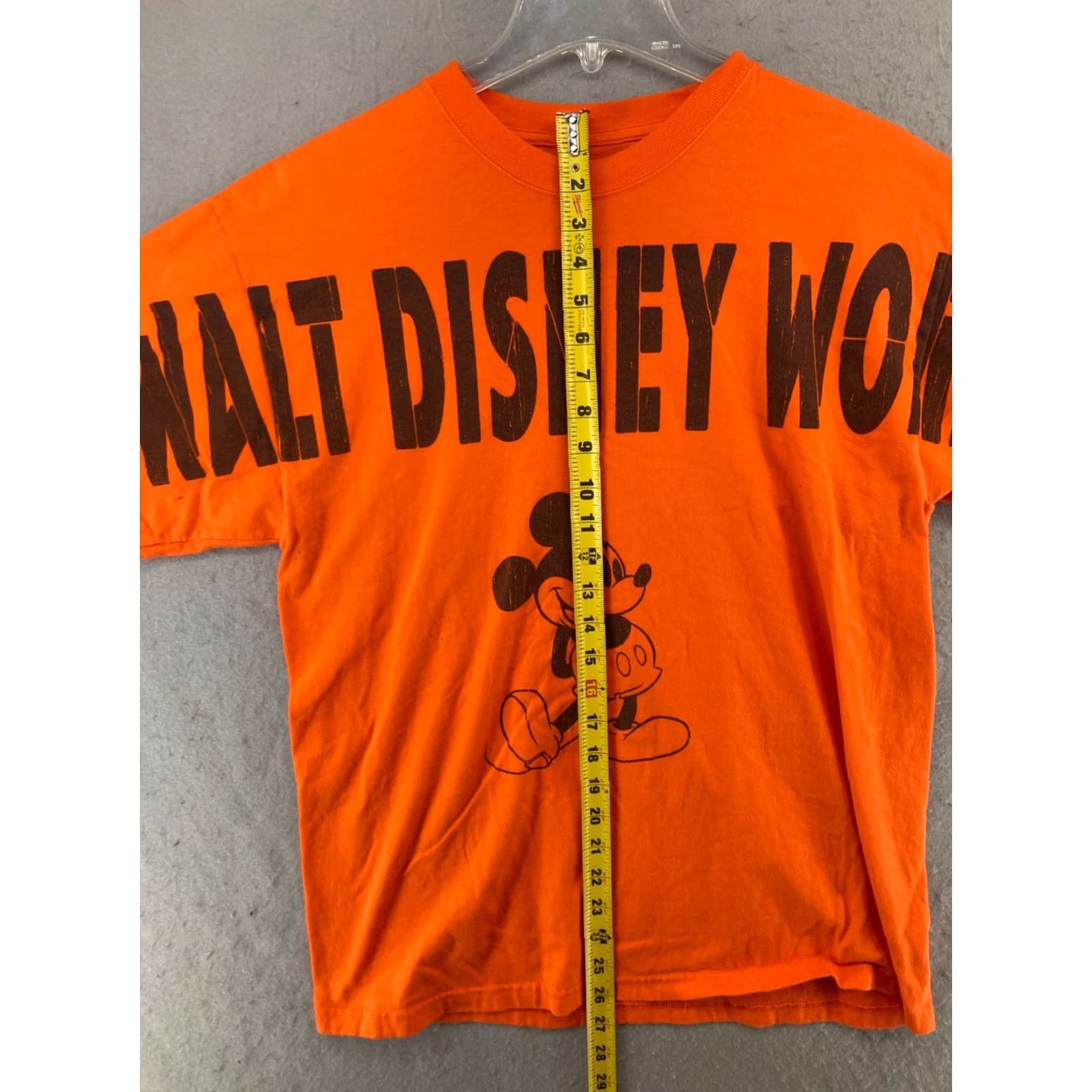 Disney Walt Disney World Mens TShirt L Orange Mickey Mouse Spellout Shirt Mens L Orange Mickey Mouse Disney World TShirt - Size US L / EU 52-54 / 3 - 3 Thumbnail