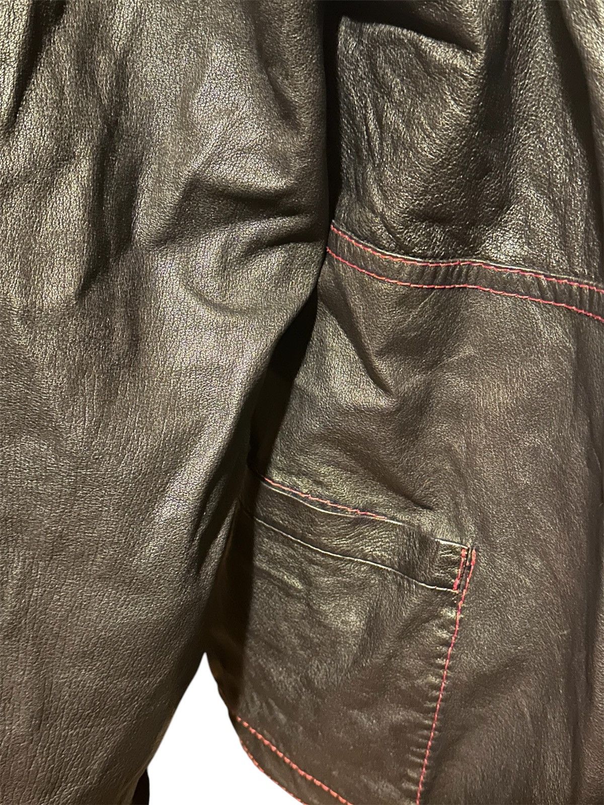 Valentino VALENTINO REVERSIBLE COTTON LEATHER JACKET Size XL / US 12-14 / IT 48-50 - 3 Thumbnail
