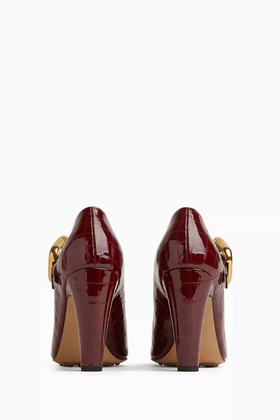 Bottega Veneta o1bcso1str0924 Mostra Mary-Jane Pump in Burgundy Size US 5 / IT 35 - 4 Thumbnail