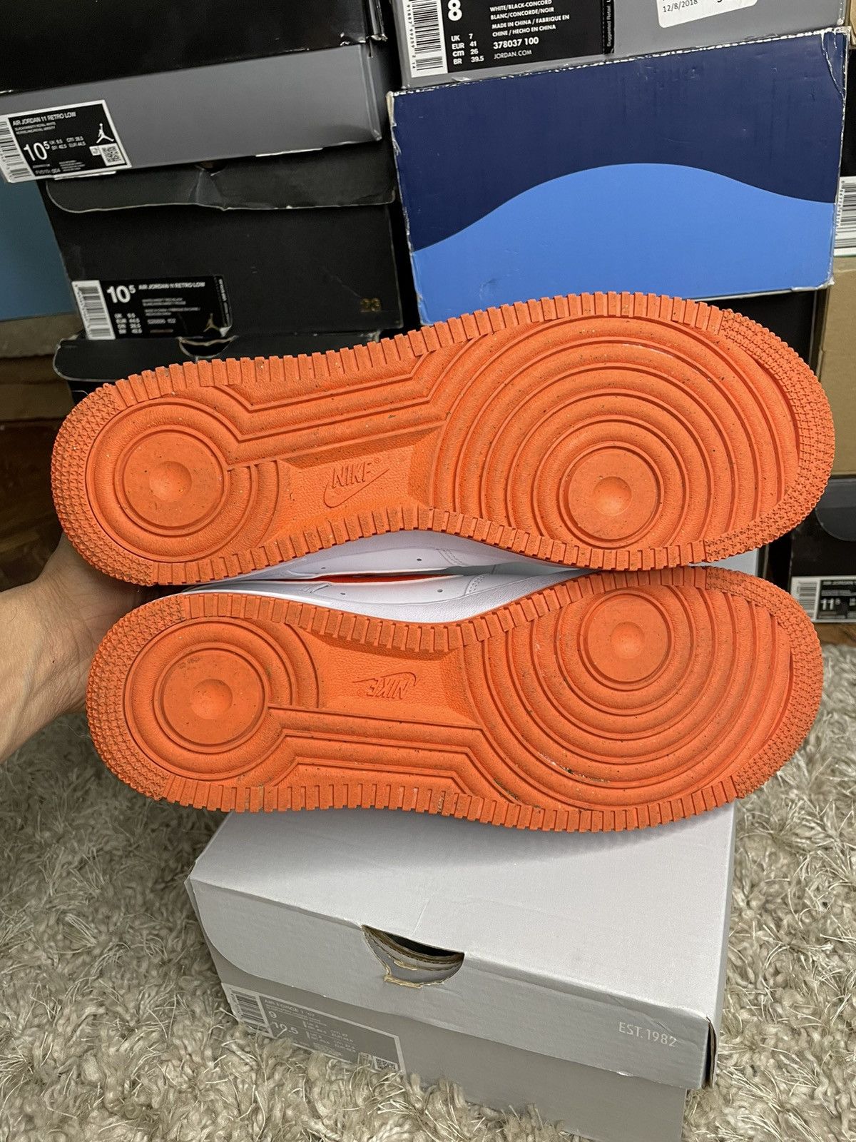 Nike Air Force 1 07 Safety Orange Size US 9 / EU 42 - 7 Thumbnail