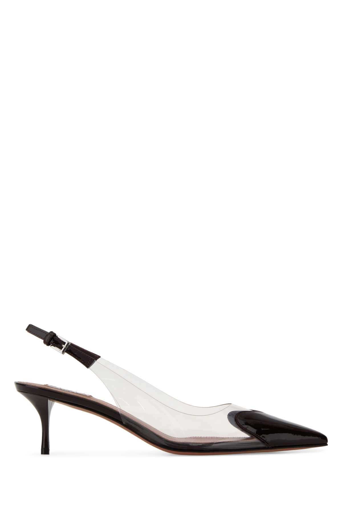 Alaia Two-Tone Pvc And Leather Pumps Size US 8 / IT 38 - 1 Thumbnail
