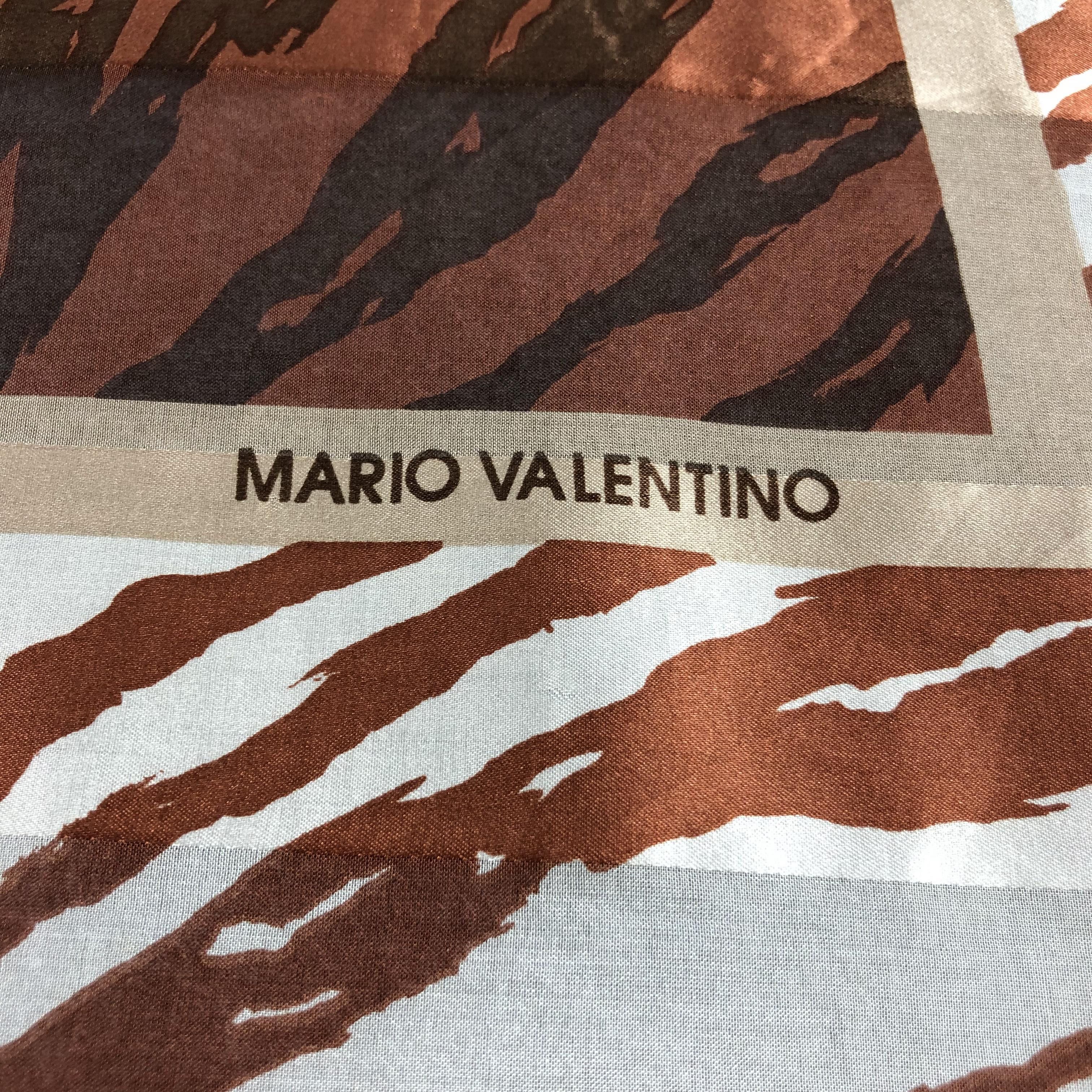 Mario Valentino Vintage Mario Valentino Slit Thread Silk Scarf M356 Size ONE SIZE - 4 Thumbnail