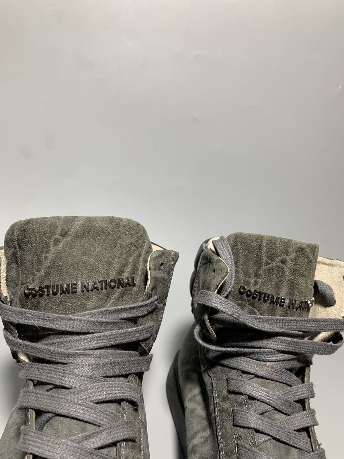 Costume National COSTUME NATIONAL HOMME LEATHER HIGH TOP SNEAKER Size US 7.5 / EU 40-41 - 3 Thumbnail