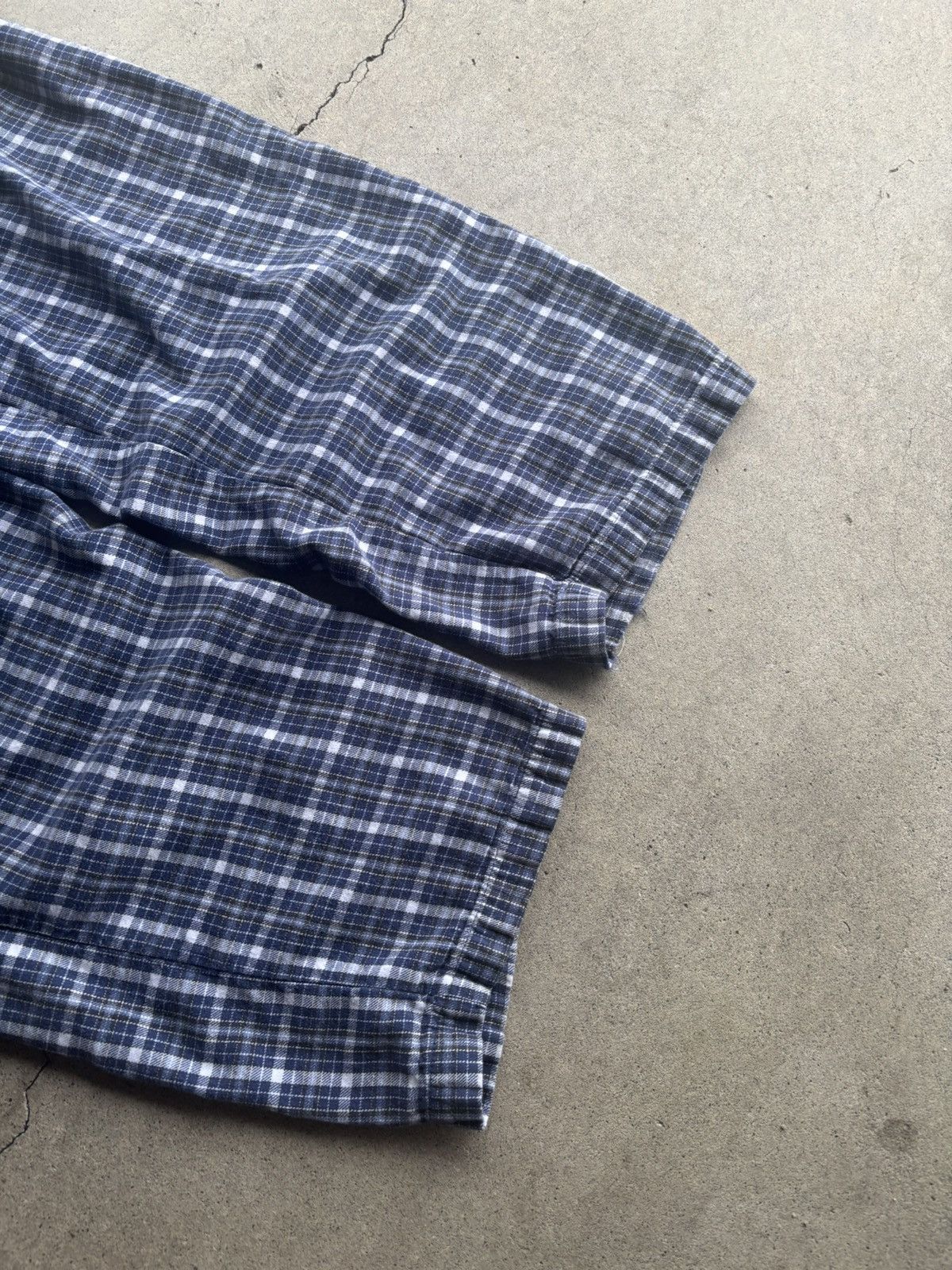 Pierre Cardin Vintage Pierre Cardin Blue Plaid Wide Leg PJ Pants Size US 34 / EU 50 - 4 Thumbnail