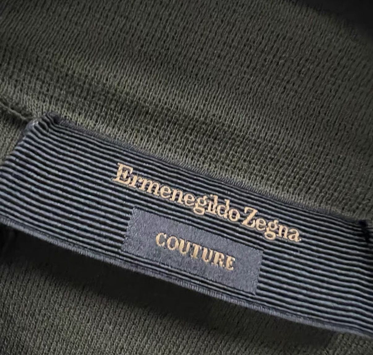 Ermenegildo Zegna Zegna Green Knit Long Sleeve Polo J41 Size US L / EU 52-54 / 3 - 4 Thumbnail