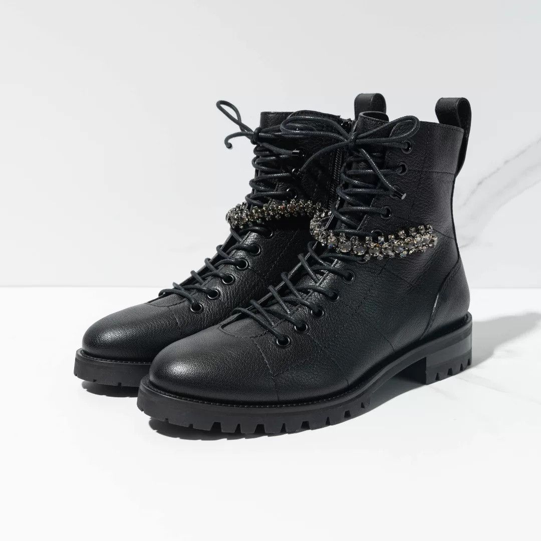 Jimmy Choo Jimmy Choo Women's Crystal Martin Boots Size US 6 / IT 36 - 1 Thumbnail