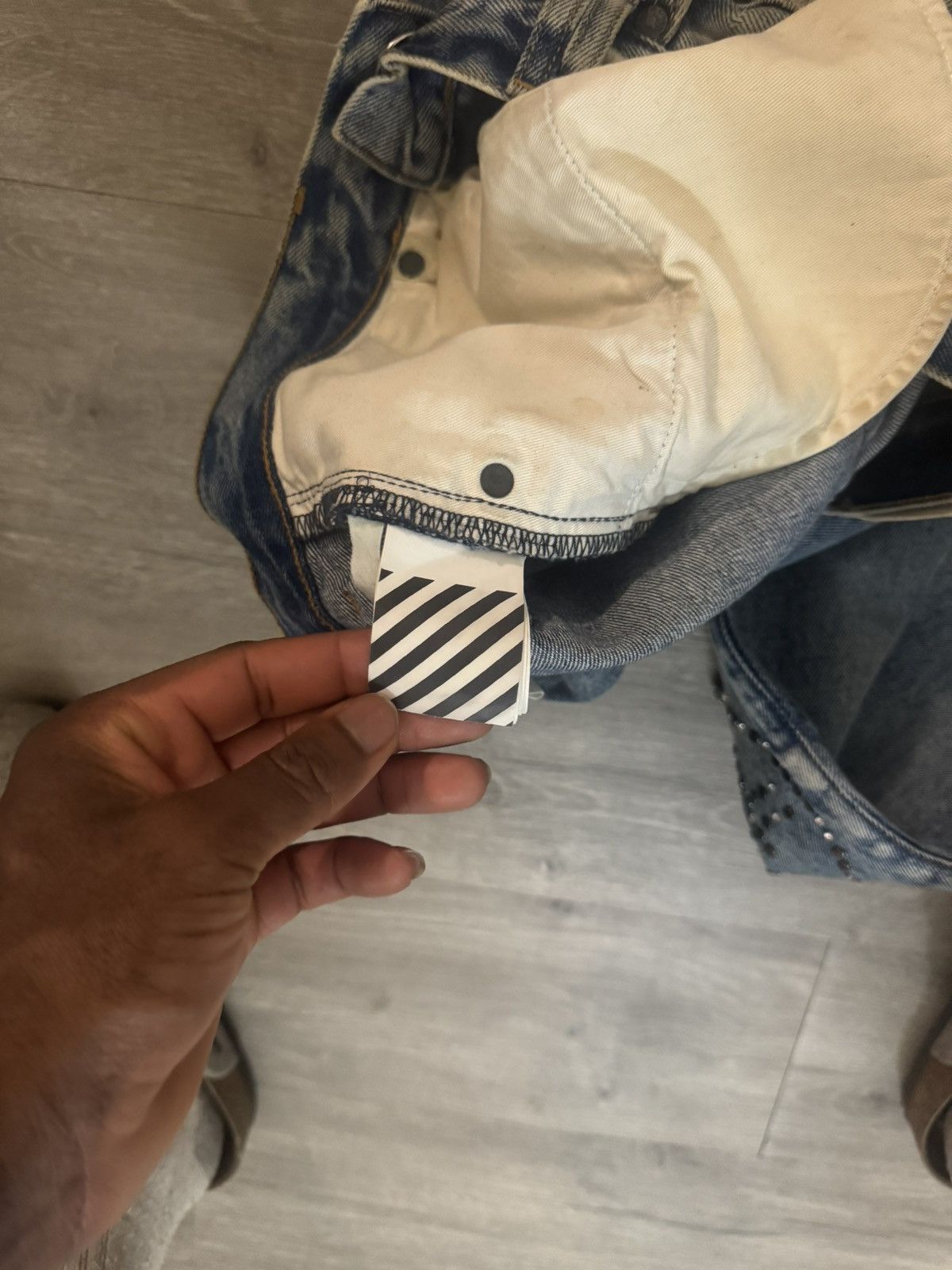Off-White OFF-WHITE rhinestone Jeans Size US 32 / EU 48 - 9 Thumbnail