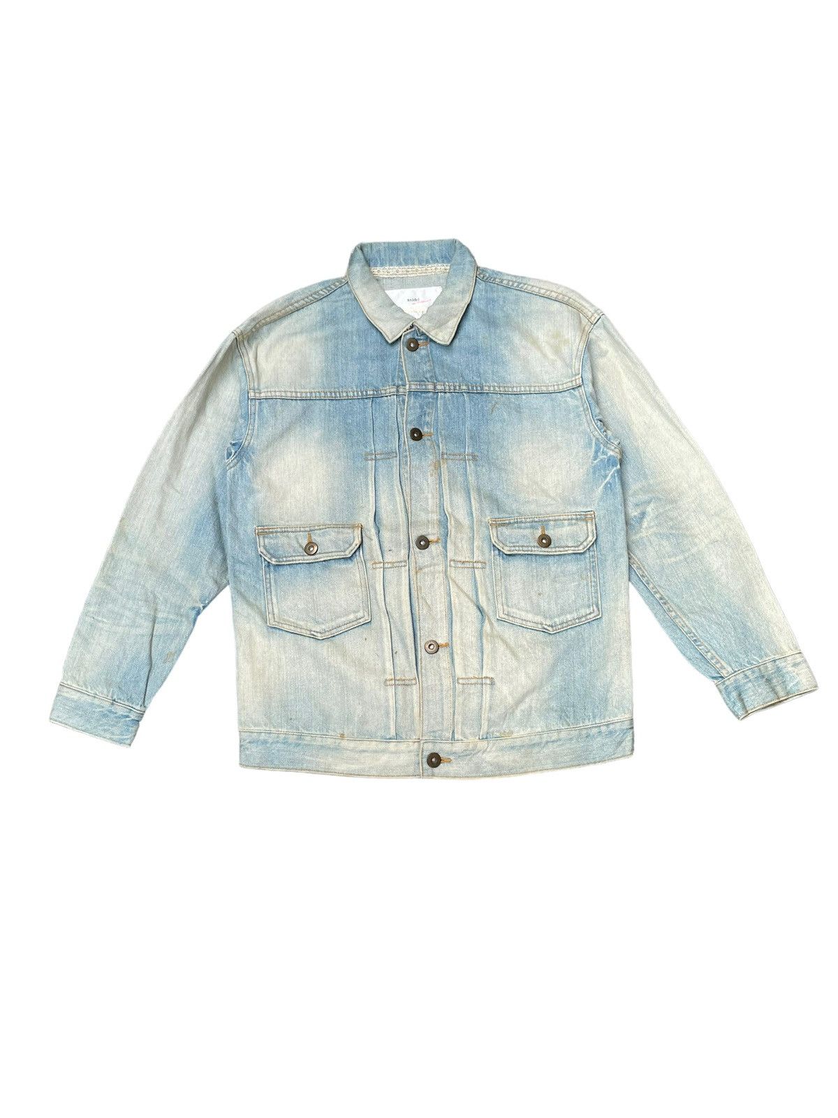 Designer Snidel Type II Faded Denim Jacket Size M / US 6-8 / IT 42-44 - 1 Thumbnail