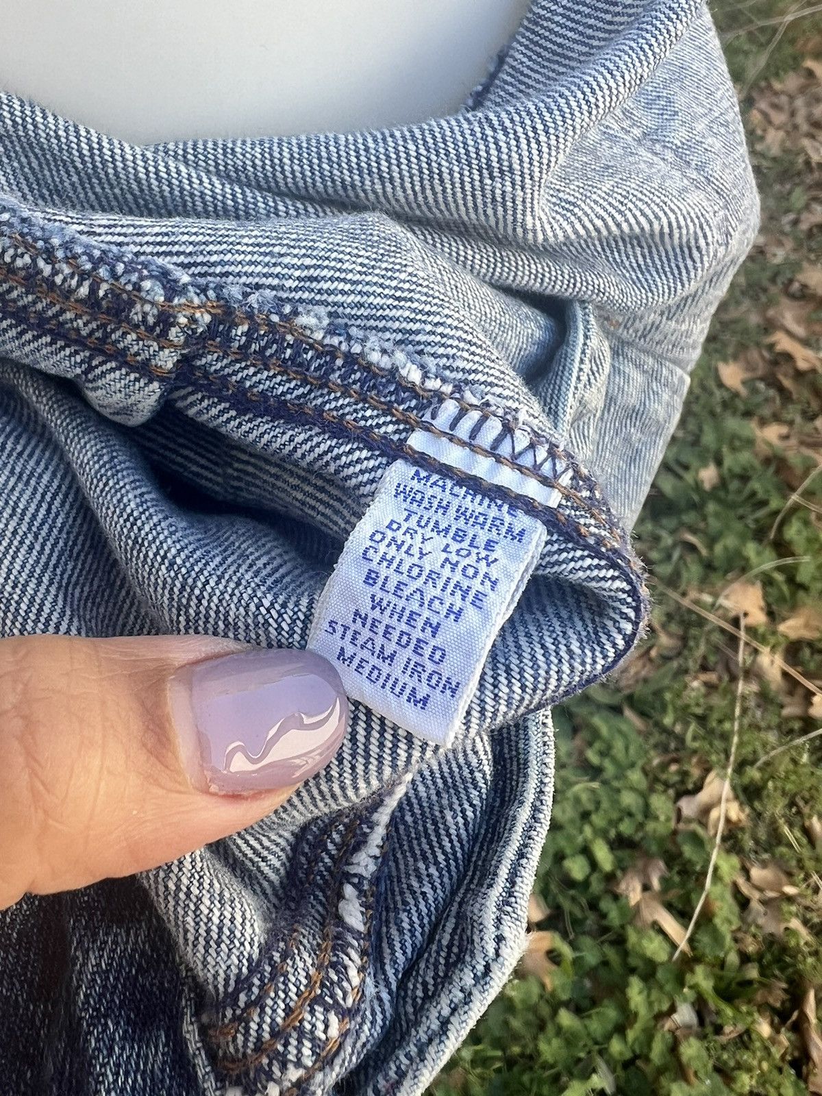Polo Ralph Lauren Vintage 90s Polo RL Dungarees USA Trucker Jean Jacket XL Size US XL / EU 56 / 4 - 8 Thumbnail