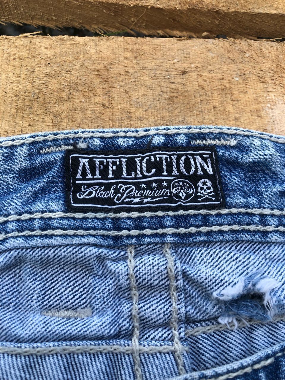 Affliction × Vintage Vintage Affliction Denim Jeans Size US 32 / EU 48 - 4 Thumbnail