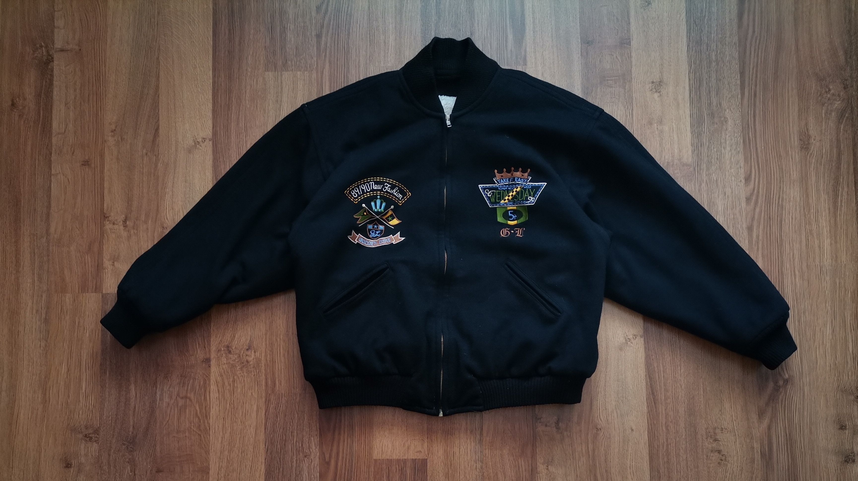 image of Golden Line Women's Oversized Bomber Jacket in Black