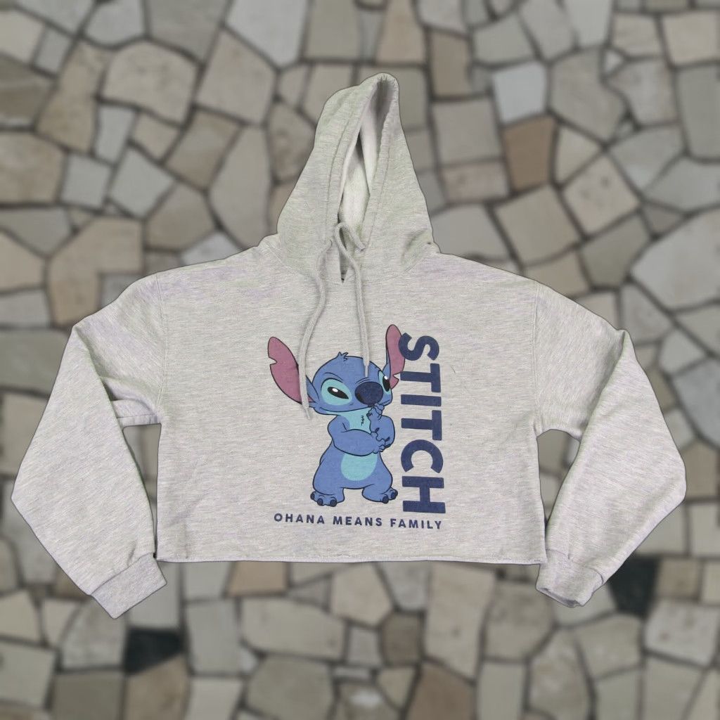 Disney Disney Hoodie Womens Medium Gray Lilo And Stitch Pullover Sweatshirt Size M / US 6-8 / IT 42-44 - 1 Thumbnail
