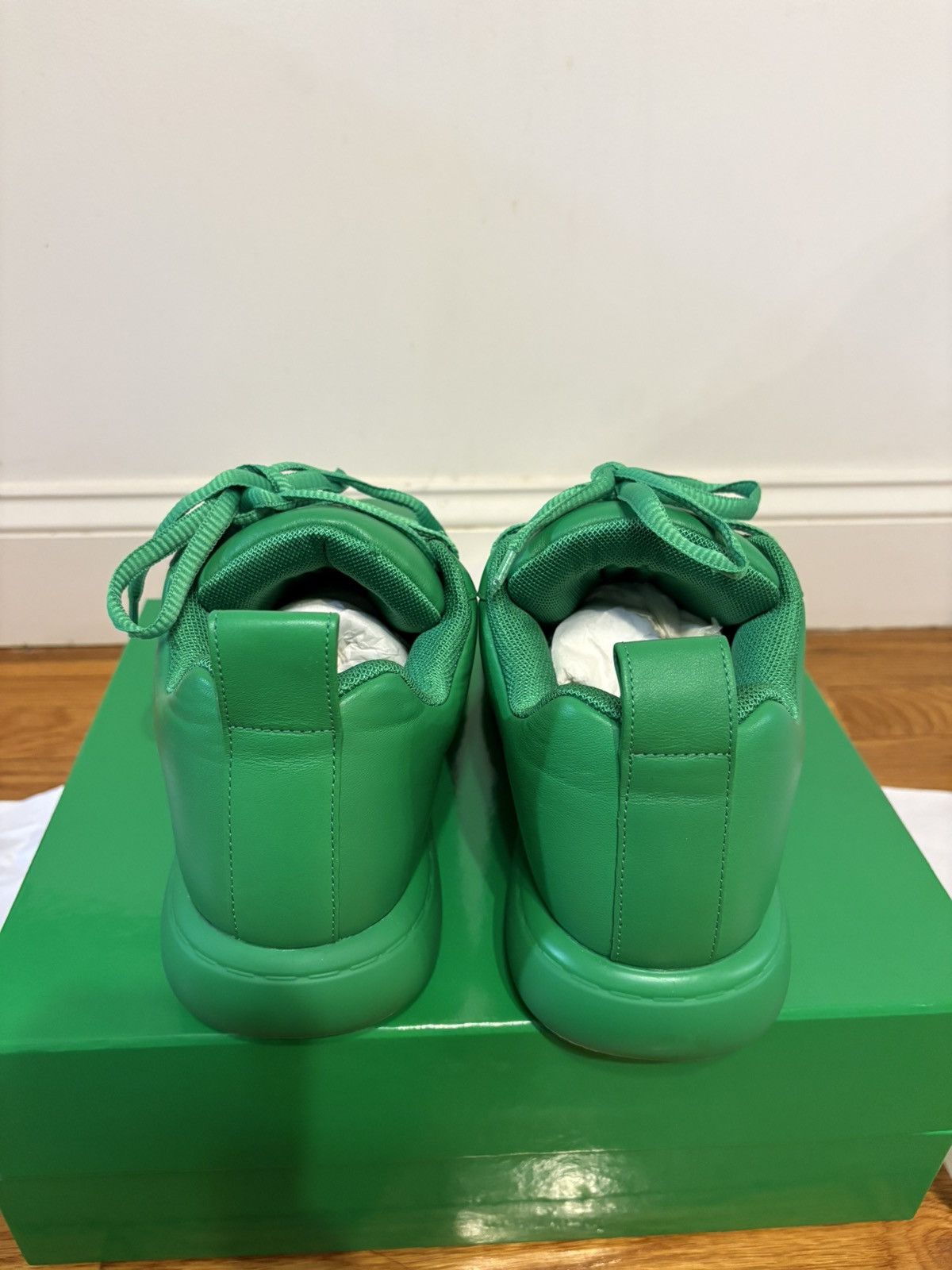 Bottega Veneta Bottega Green Pillow Sneaker Leather. Size US 10.5 / EU 43-44 - 5 Thumbnail