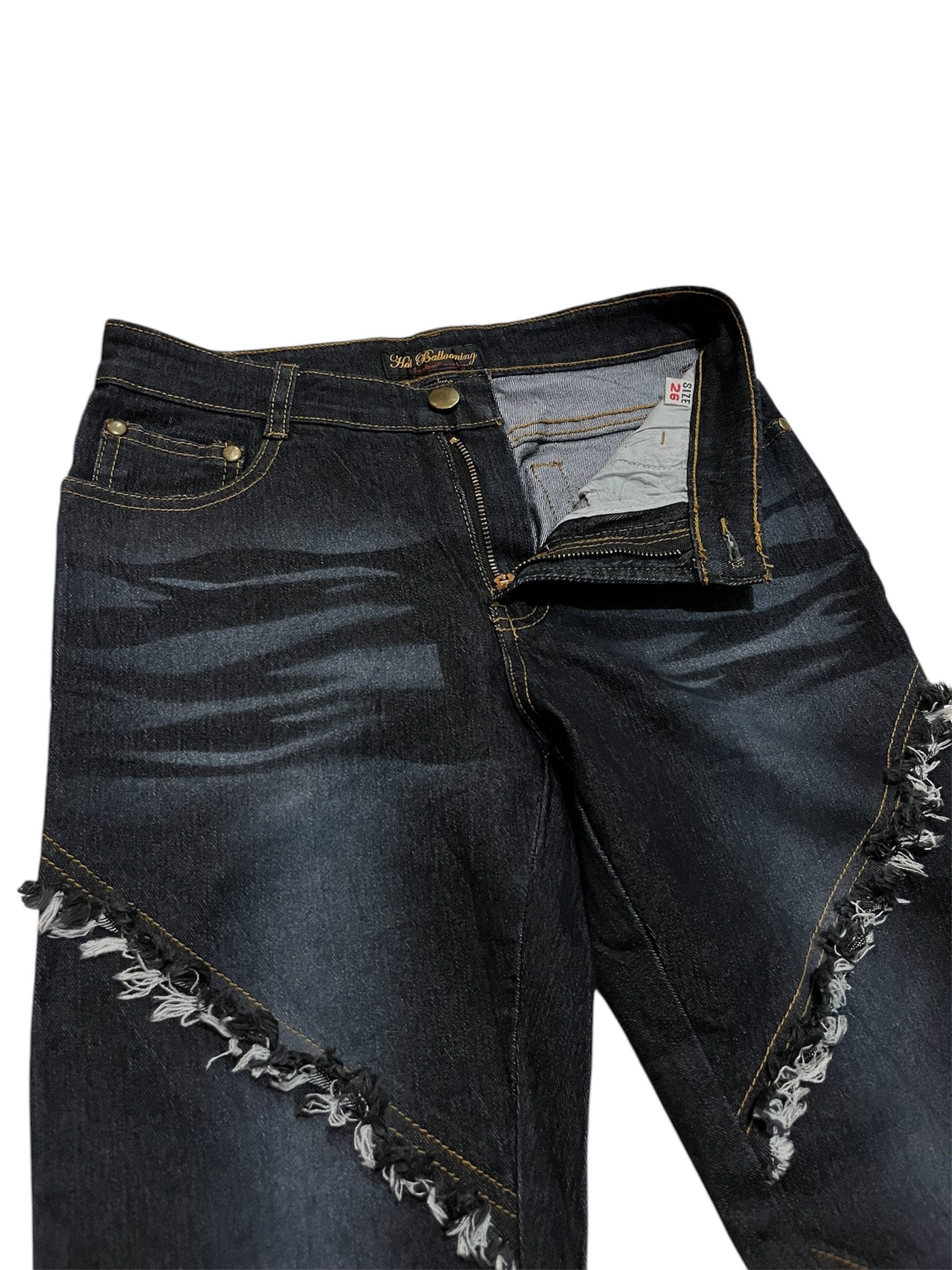 Hysteric Glamour × Japanese Brand × Tornado Mart Japanese Brand Hot Ballooning Lace Up Flared Jeans Size 26" / US 2 / IT 38 - 4 Thumbnail