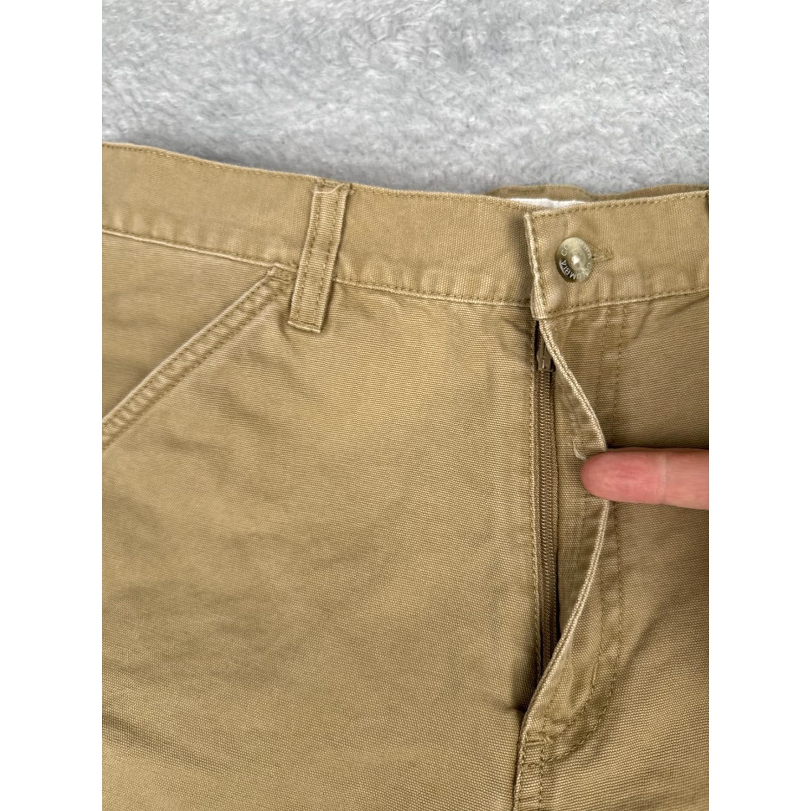 Vintage Columbia Shorts Womens 10 Beige Twill Hiking 6" Duck Fabric Pockets Outdoor Size 32" / US 10 / IT 46 - 6 Thumbnail