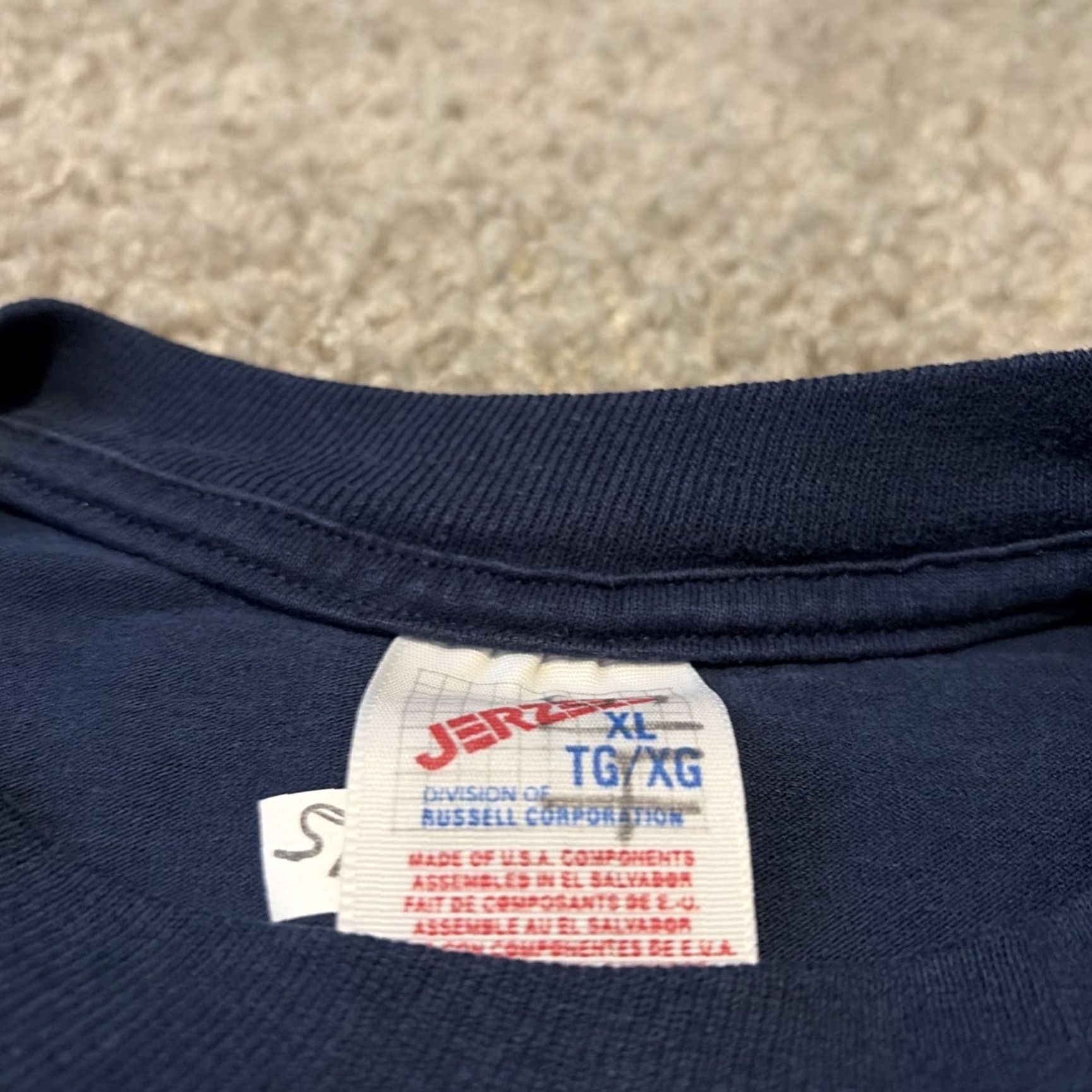Jerzees VINTAGE 90s Washington The Evergreen State Navy Blue Nature Tourist Shirt XL Mens JERZEES T-Shirt Size US XL / EU 56 / 4 - 6 Thumbnail