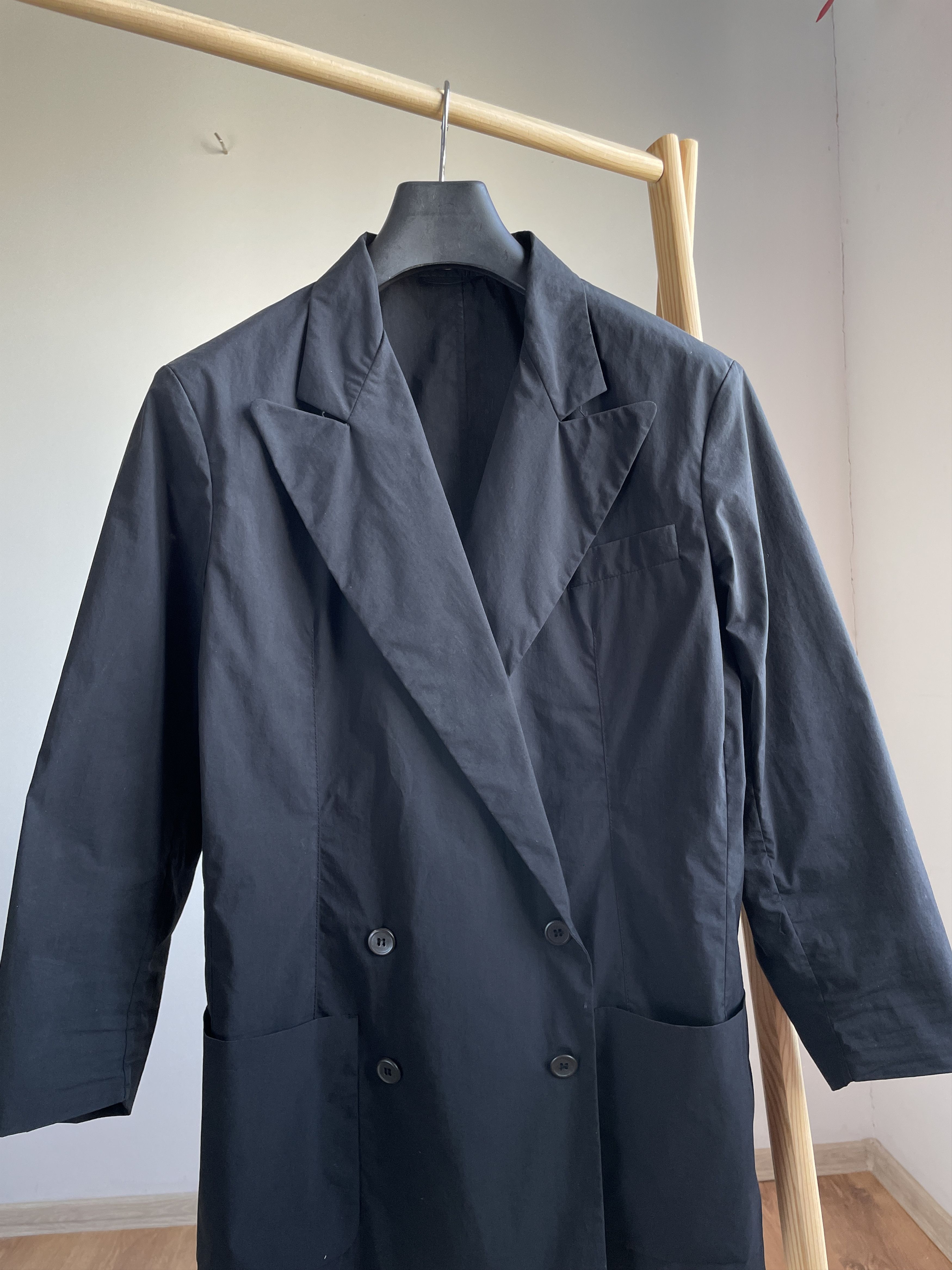 Miu Miu Miu Miu Womens 2008 Cotton Blend Black Lightweight Blazer Size M / US 6-8 / IT 42-44 - 4 Thumbnail