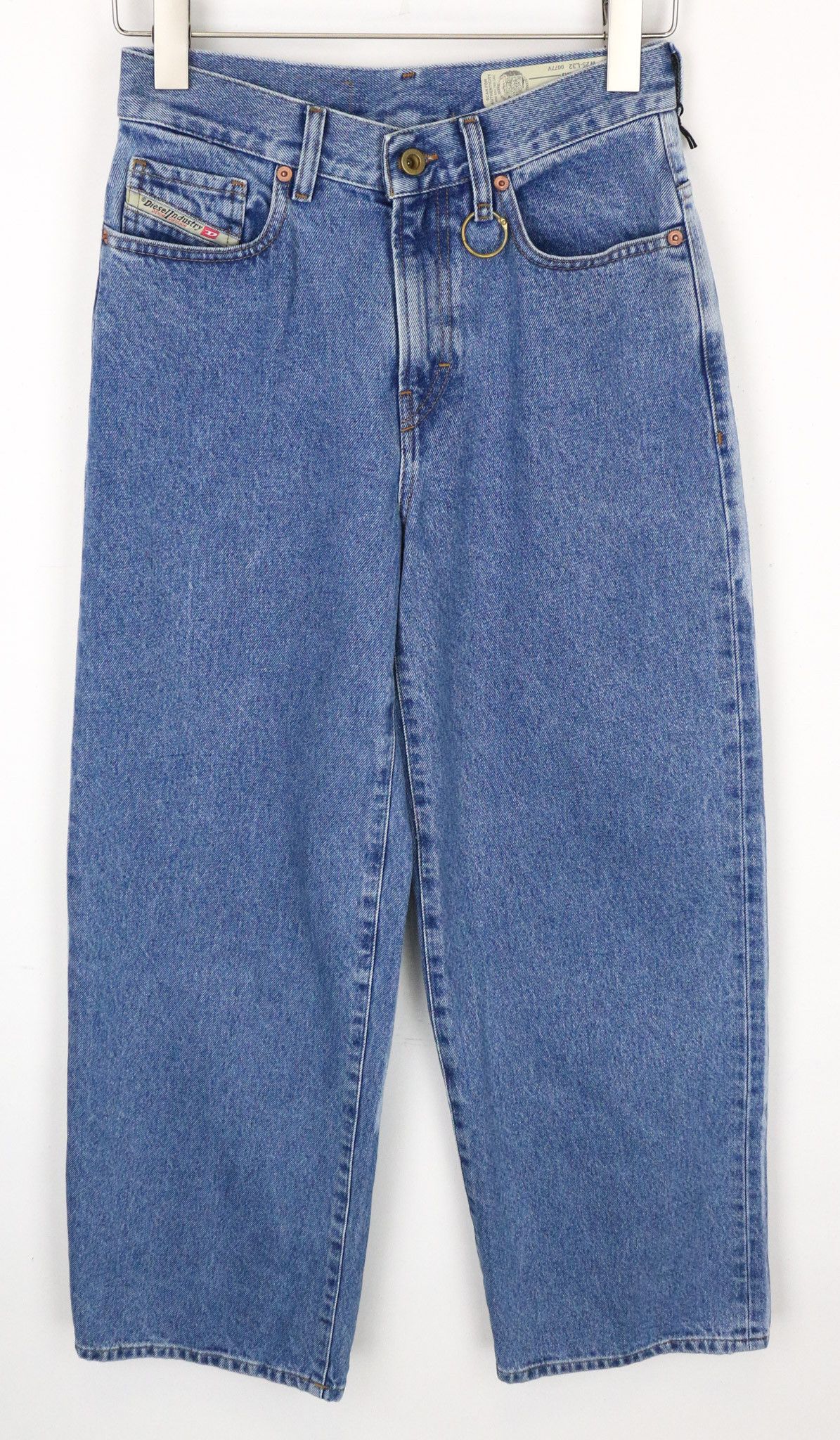 Diesel WIDEE 0077V W25/L32 Blue Cotton Jeans 71652 Size 25" / US 0 / IT 36 - 2 Thumbnail