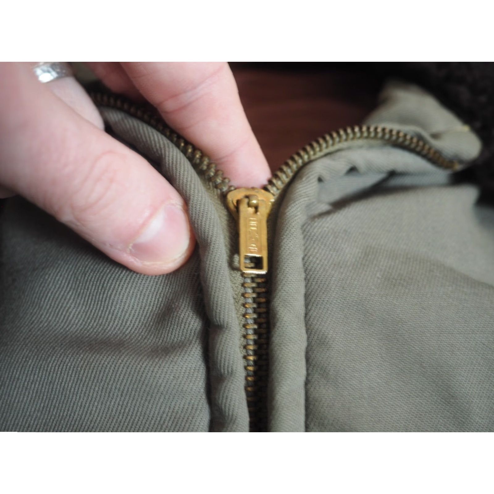 Vintage VINTAGE Gray Brown Gabardine Rockabilly Conmar Zip Crop Bomber Jacket Mens L Size US L / EU 52-54 / 3 - 7 Thumbnail