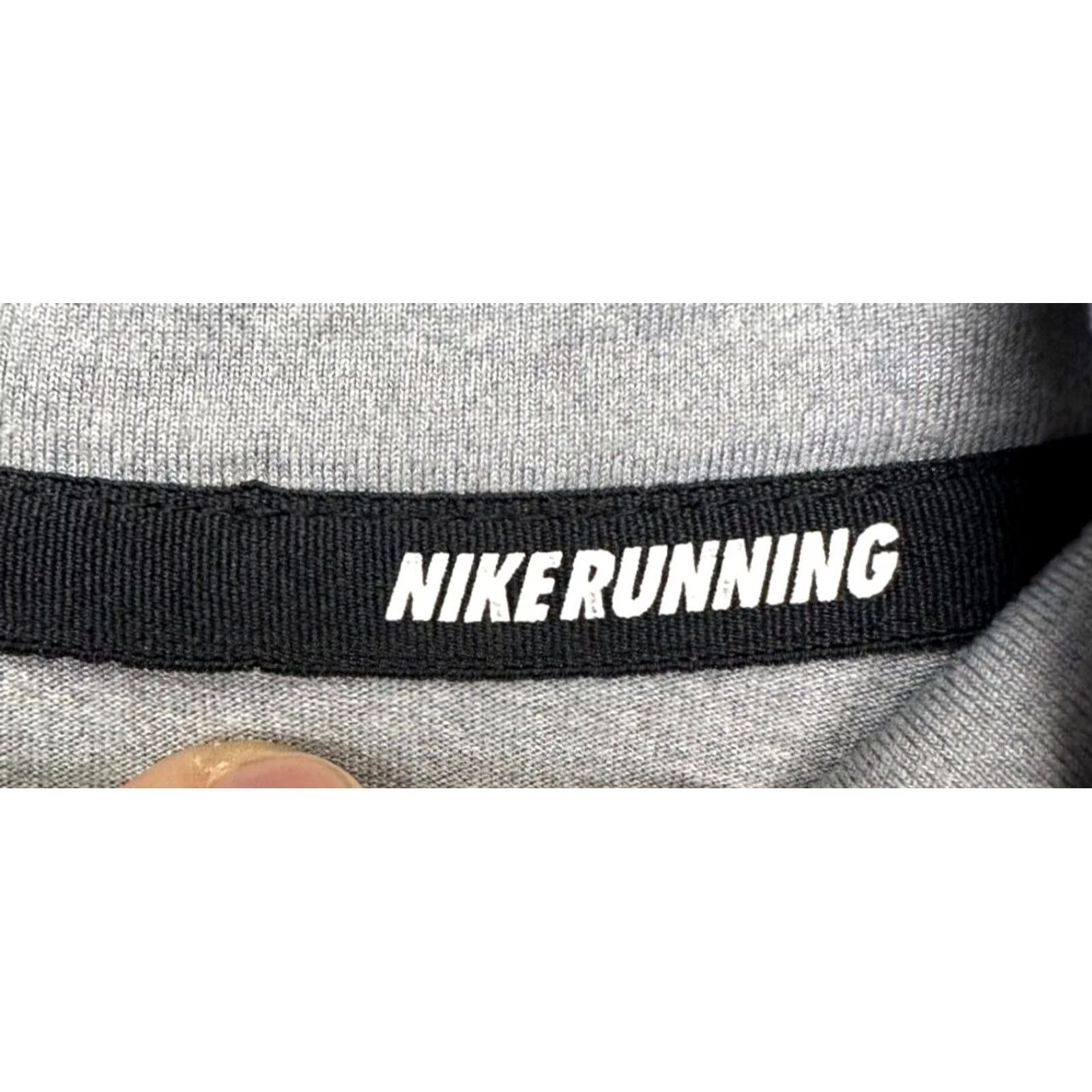Nike Nike Running Shirt Women Medium Dri-Fit Grey Quarter Zip Pullover Stretch Ladies Size M / US 6-8 / IT 42-44 - 5 Thumbnail