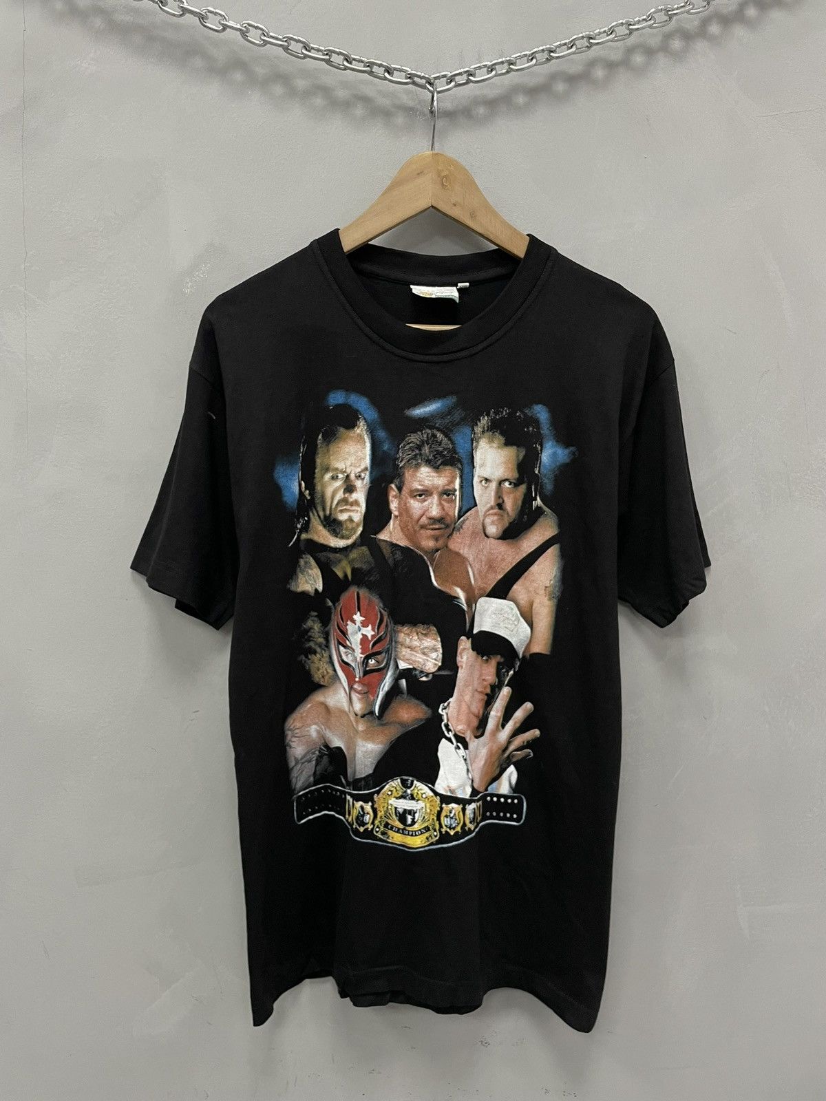 WWE Rare 90s WWE t-shirt The Big Apple Rey Mysterio Cena 2000s Size US L / EU 52-54 / 3 - 1 Thumbnail