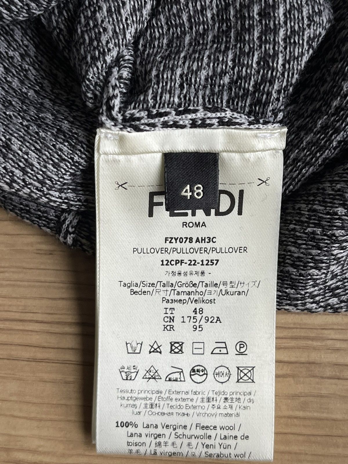 Fendi Fendi FF Wool Pullover Size US M / EU 48-50 / 2 - 8 Thumbnail